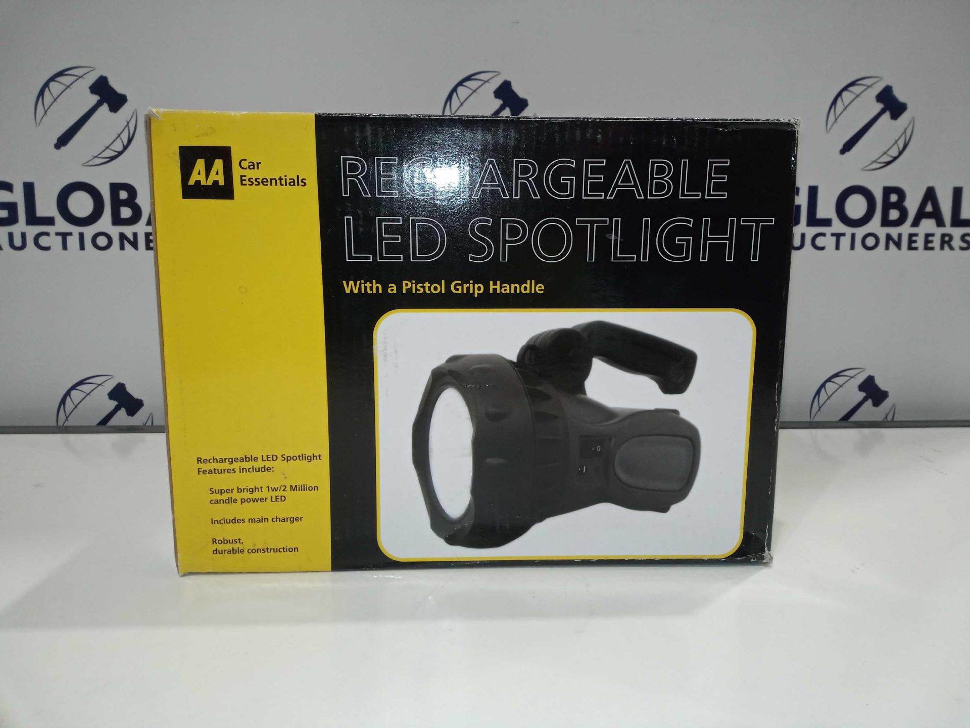 RRP £220 Lot To Contain 12 Boxed Brand New Aa Car Essentials Rechargeable Led Spotlight With A Pisto