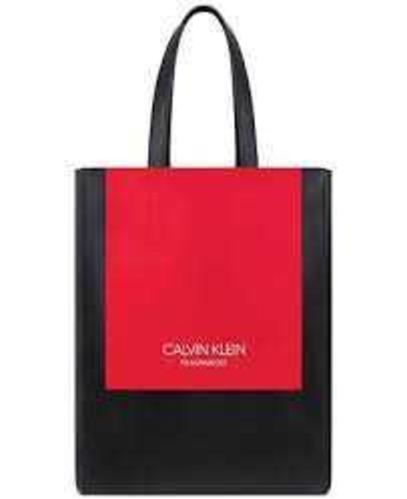 RRP £50 Calvin Klein Fragrances Black And Red Tote Bag (Bagged And Tagged)