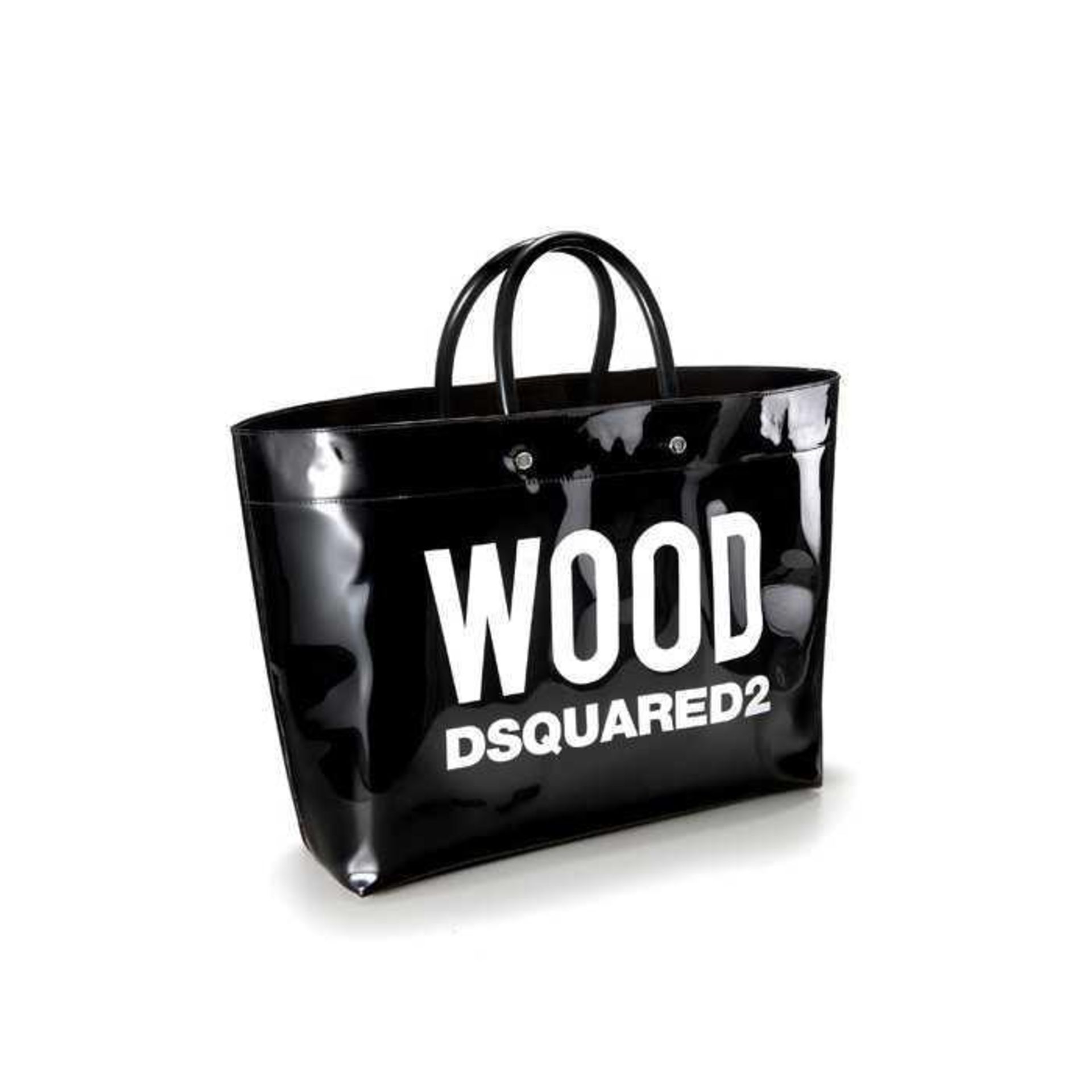 RRP £100 Lot To Contain 2 Brand Wood Dsquared Black Tote Bag
