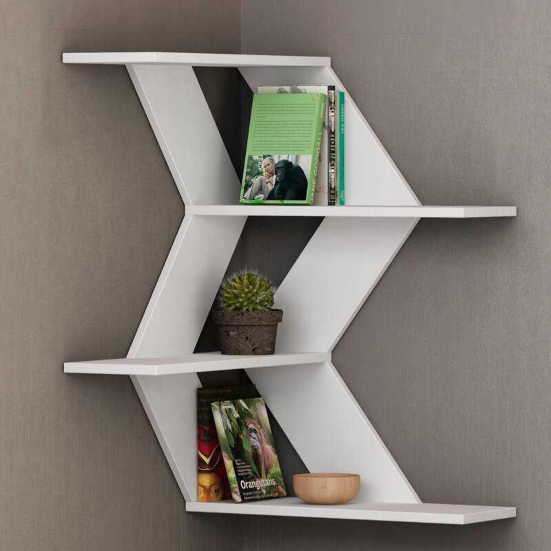 RRP £80. Boxed White Symple Stuff Wall Shelf