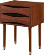 RRP £130. Boxed Versanora Dawson Side Table - Walnut