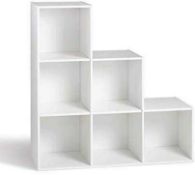 RRP £70. White 6 Case Storage Unit