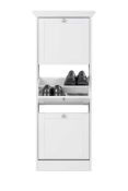 RRP £80. White 3 Drawer Shoe Storage Unit