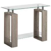 RRP £250. Boxed Santos Console Table