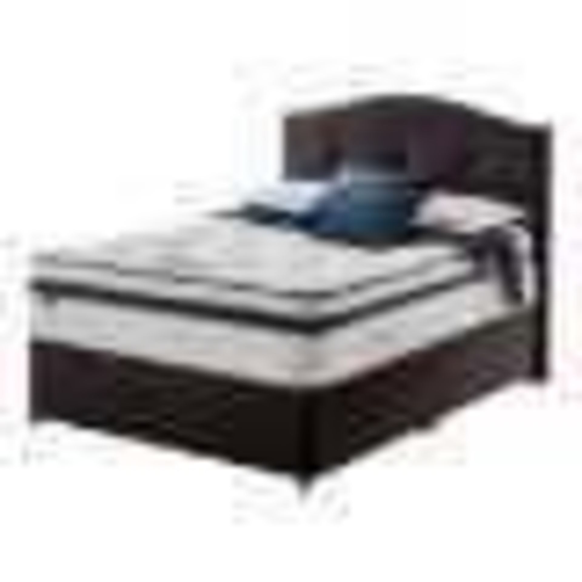 RRP £1850 Ex Showroom Bark Silent Night Pocket Geltex Melody Divan Bed 6Ft