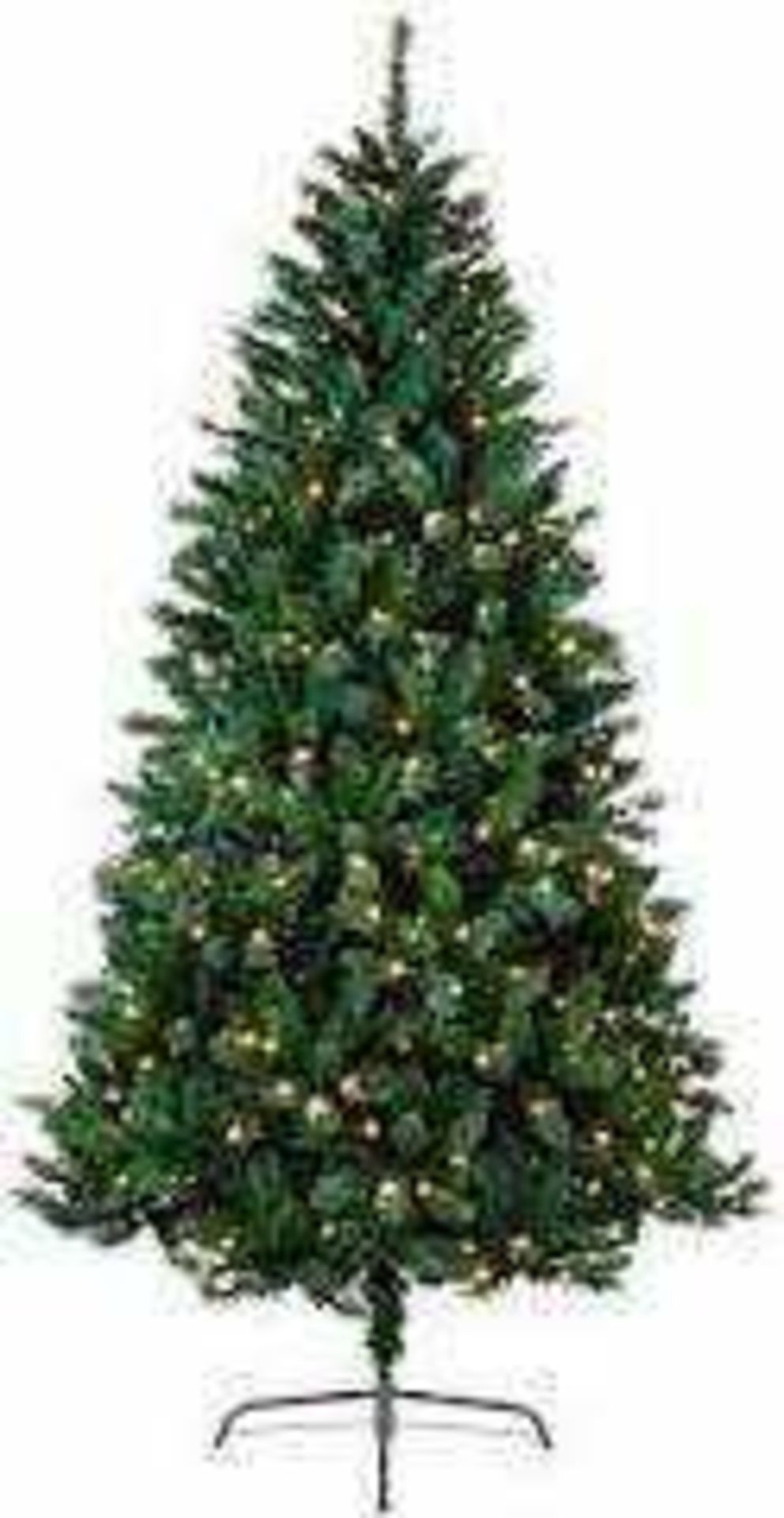 RRP £130 Boxed New 7Ft Pre Lit Christmas Tree