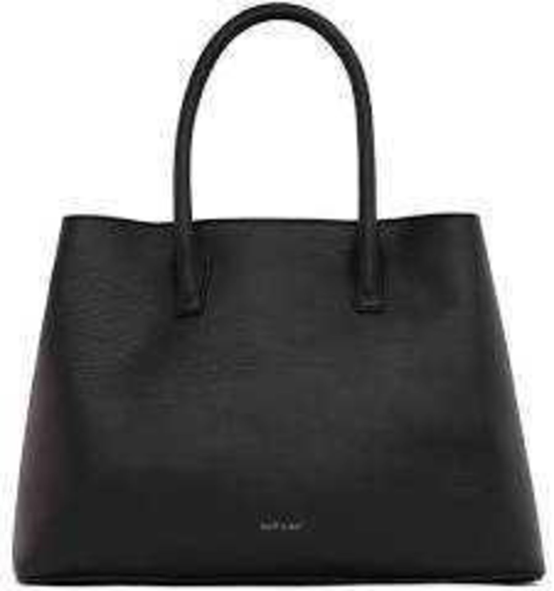 RRP £120 Matt And Nat Dwell Collection Krista Vegan Leather Black Bag