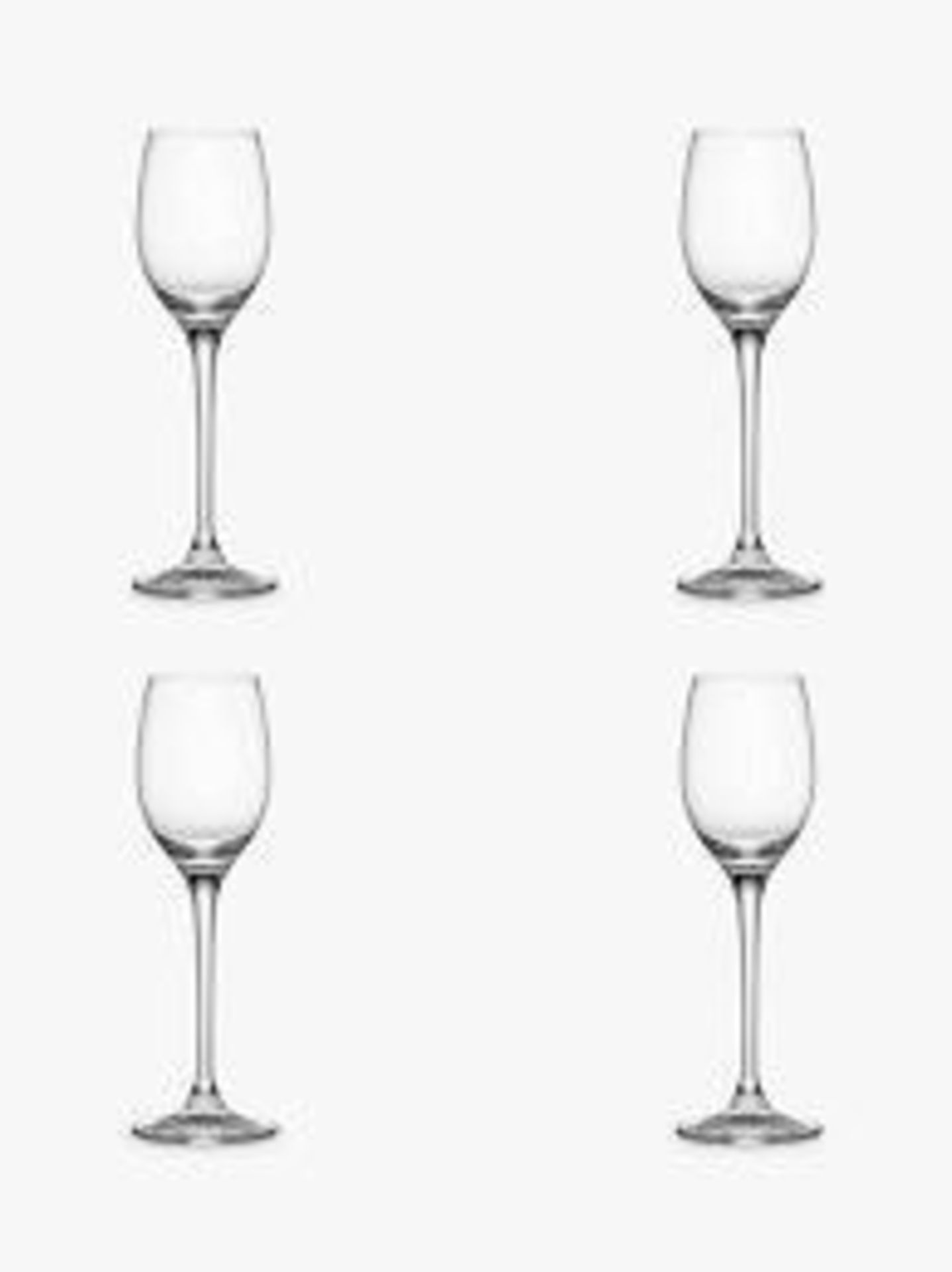 RRP £25 Each Boxed John Lewis Vino Sherry Glasses 100Ml In Sets Of Four