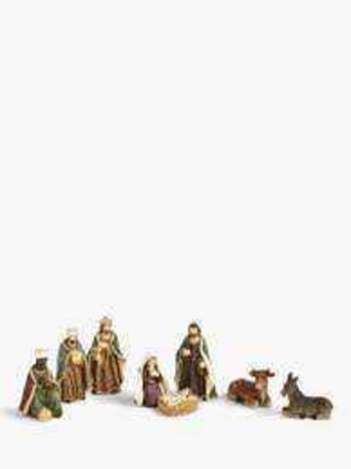 RRP £30 To £40 Each Boxed John Lewis Christmas Decorations To Include Nativity Characters Designer