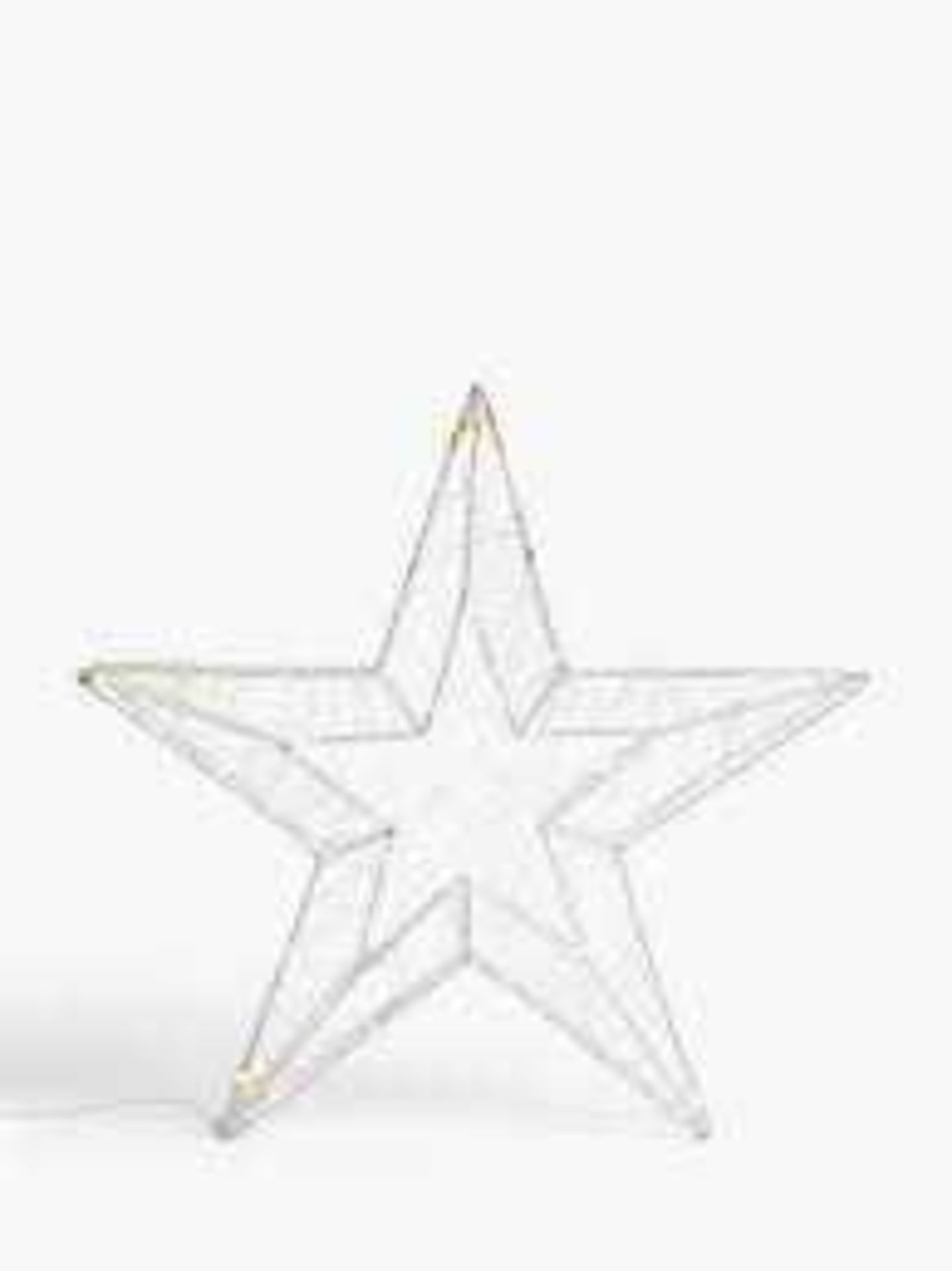 RRP £50 Each Boxed John Lewis Indoor 58Cm Star Lights With Ice White Leds