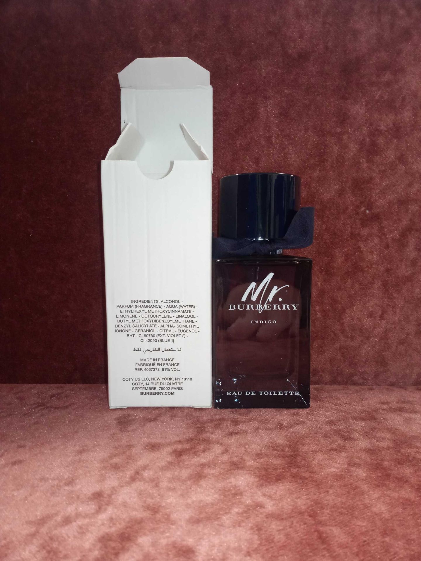 RRP £75 Boxed Unused Ex-Display Tester Bottle Of Mr Burberry Indigo 100Ml Natural Spray Vaporisateur