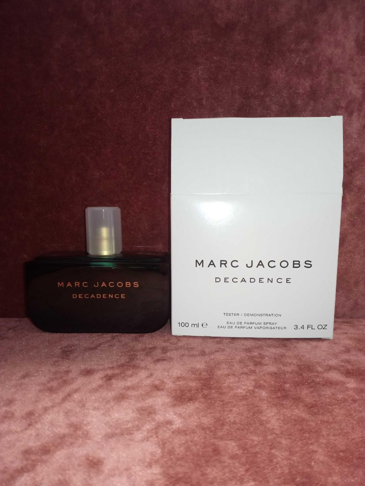 RRP £100 Boxed Unused Ex-Display Tester Bottle Of Marc Jacobs Decadence 100Ml Edp Natural Spray Vapo