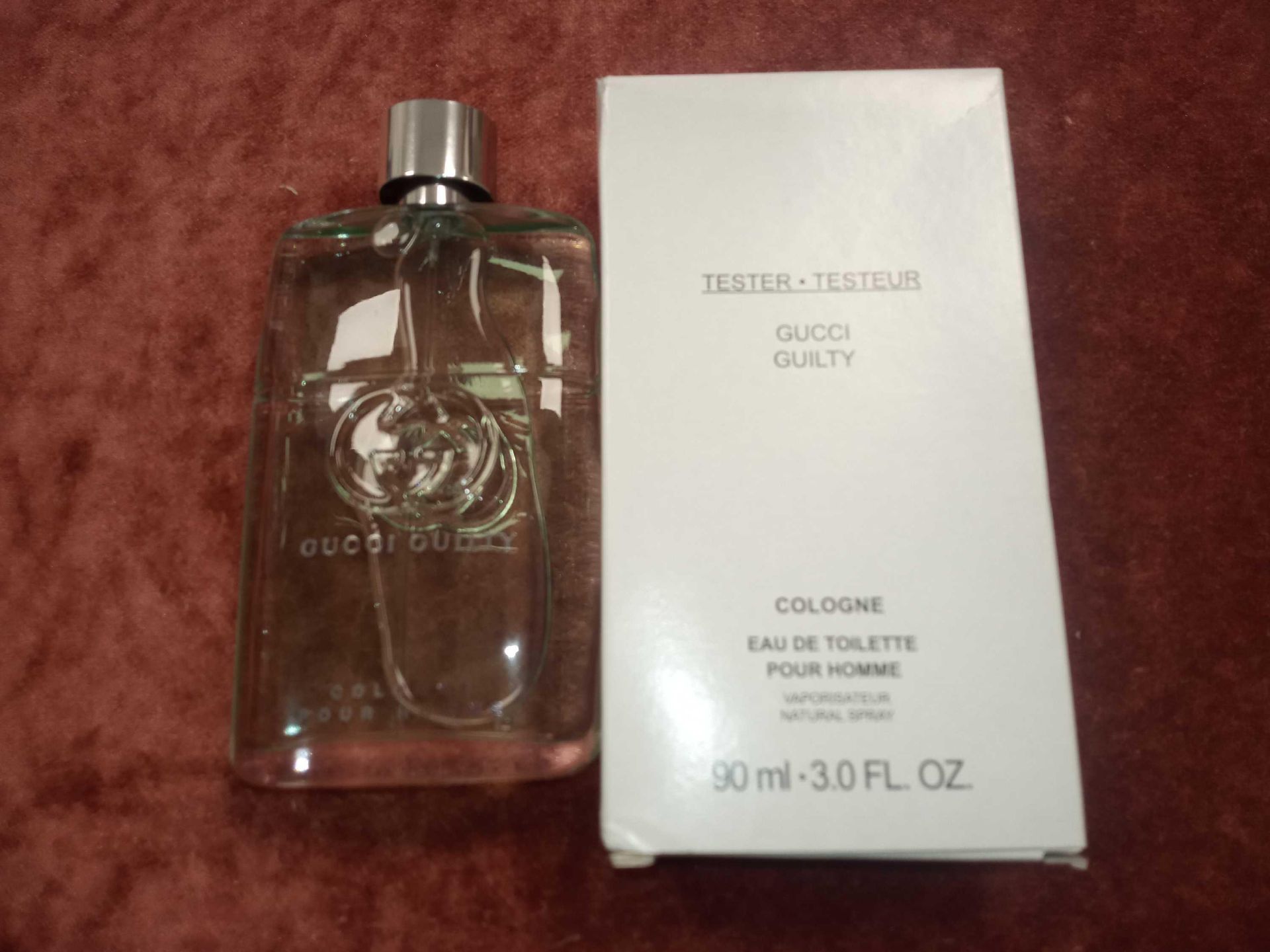 RRP £70 Boxed Unused Ex-Display Tester Bottle Of Gucci Guilty Colone 90Ml Edt Natural Spray Vaporisa - Image 2 of 2