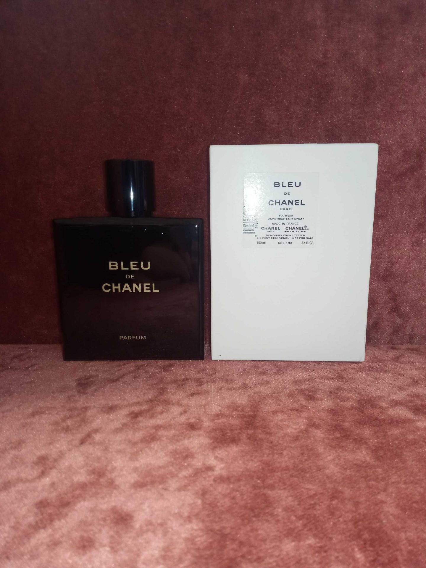 RRP £100 Boxed Unused Ex-Display Tester Bottle Of Bleu De Chanel Paris 100Ml Edt Natural Spray Vapor - Image 2 of 2