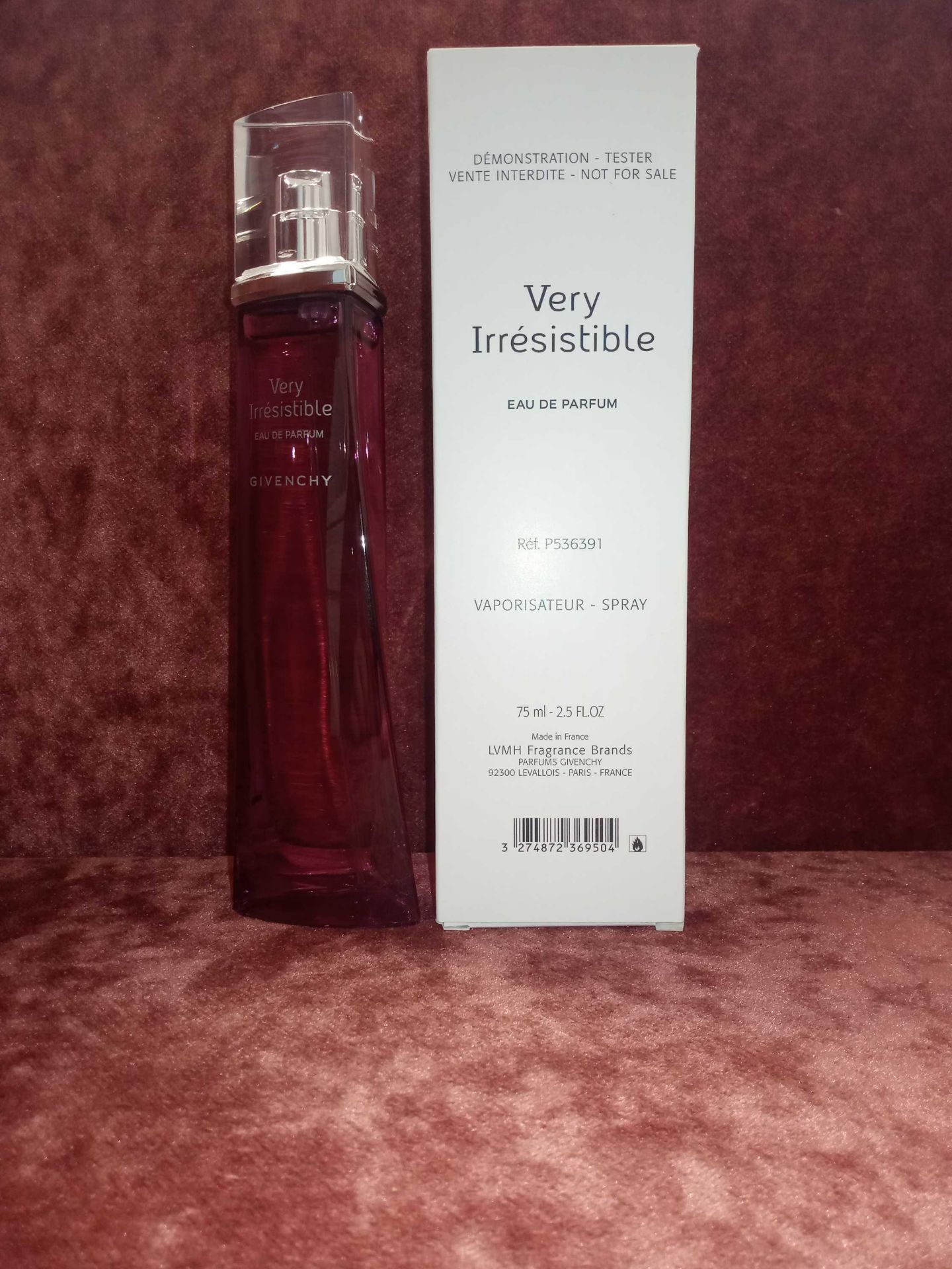 RRP £75 Boxed Unused Ex-Display Tester Bottle Of Givenchy Very Irr√©Sistible 75Ml Edp Natural