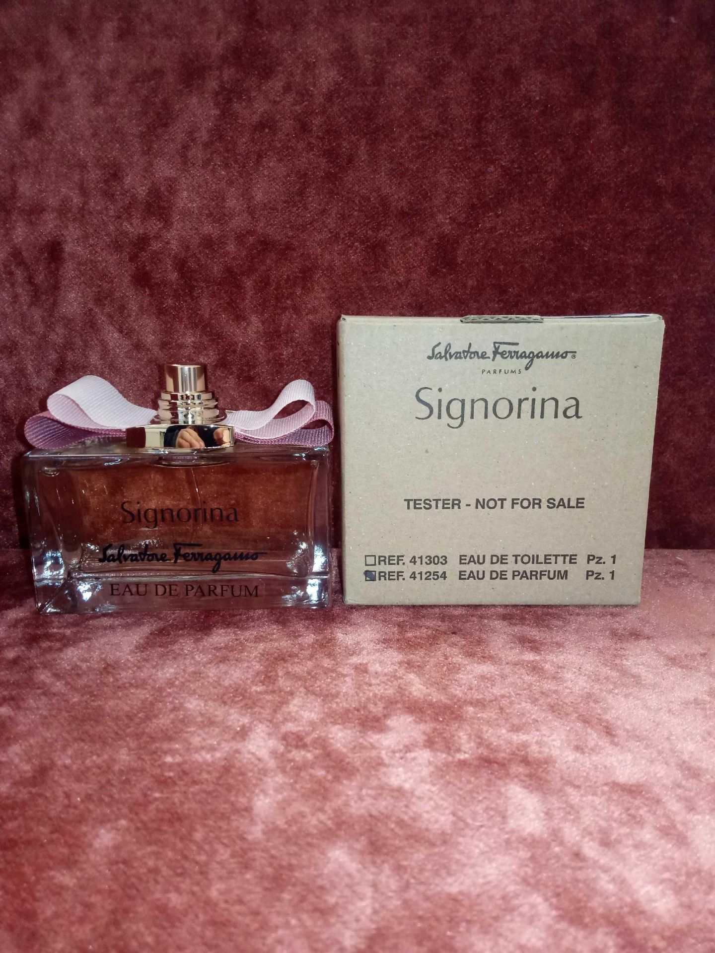 RRP £80 Boxed Unused Ex-Display Tester Bottle Of Salvatore Ferragamo Signorina 100Ml Edp Natural