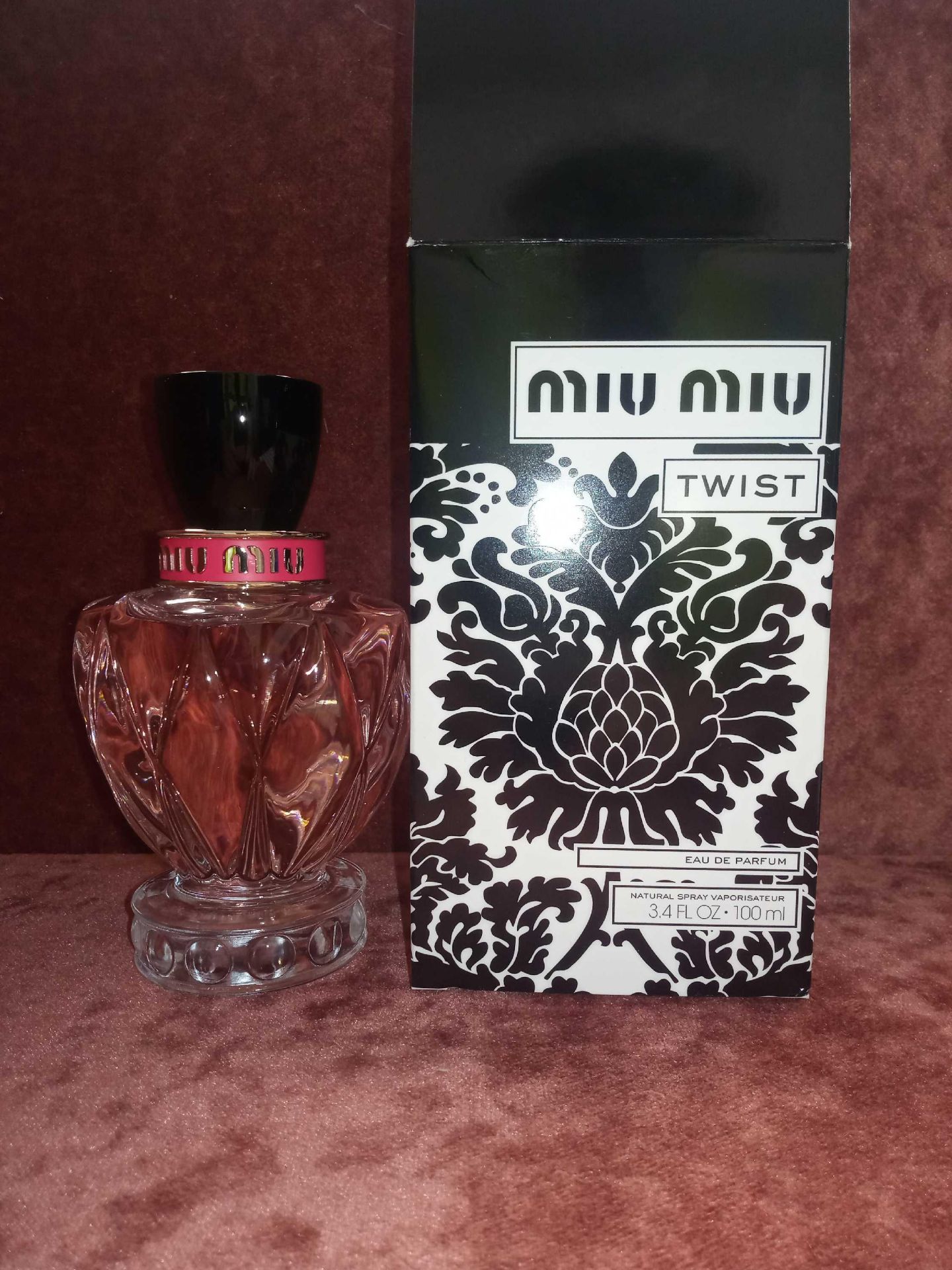 RRP £100 Boxed Unused Ex-Display Tester Bottle Of Miu Miu Eau De Parfum 100Ml Natural Spray Vaporisa