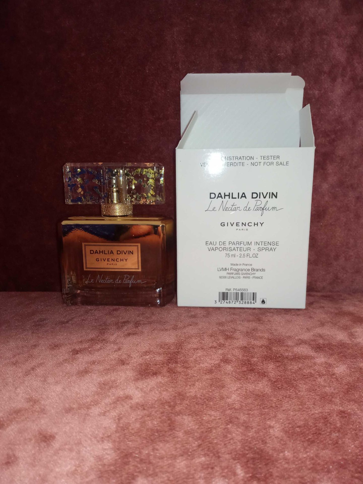 RRP £95 Boxed Unused Ex-Display Tester Bottle Of Dahlia Divin Givenchy 75Ml Natural Spray Vaporisate