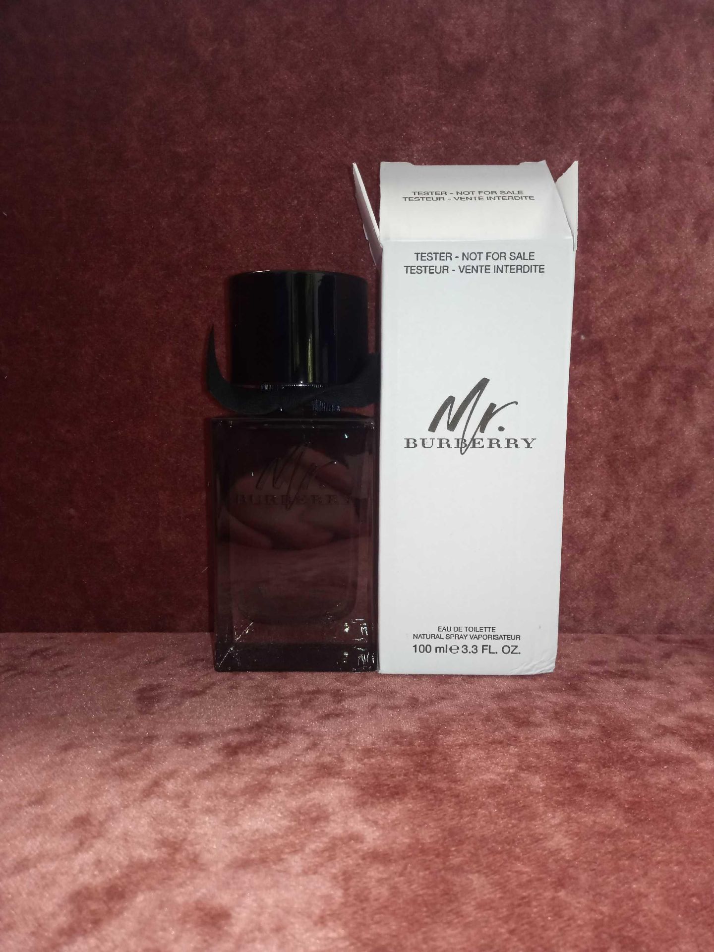 RRP £75 Boxed Unused Ex-Display Tester Bottle Of Mr Burberry 100Ml Natural Spray Vaporisateur