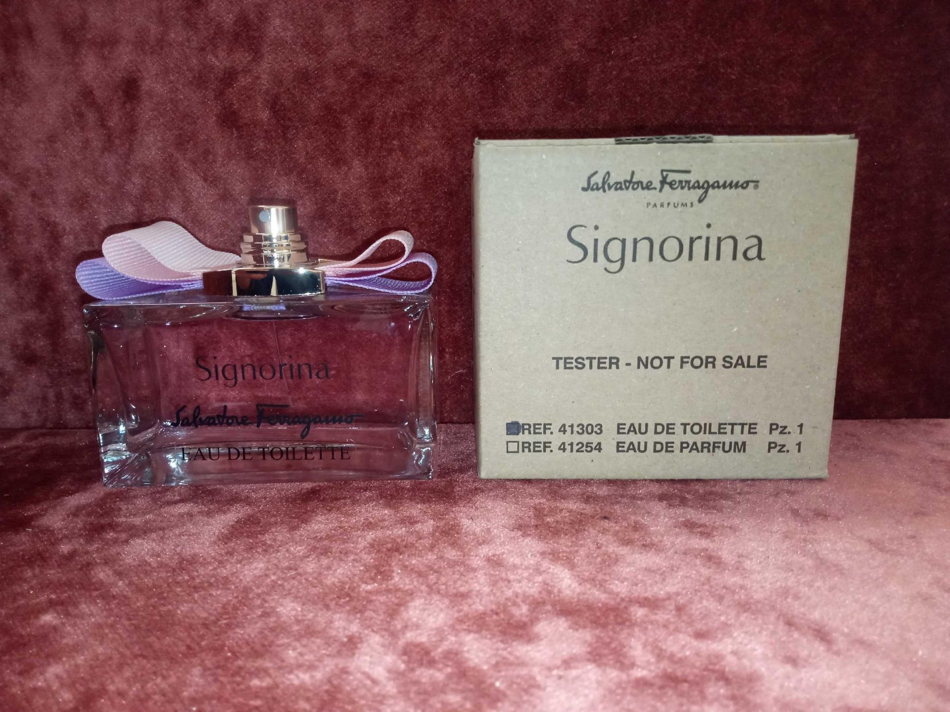 RRP £60 Boxed Unused Ex-Display Tester Bottle Of Salvatore Ferragamo Signorina Edt Natural Spray