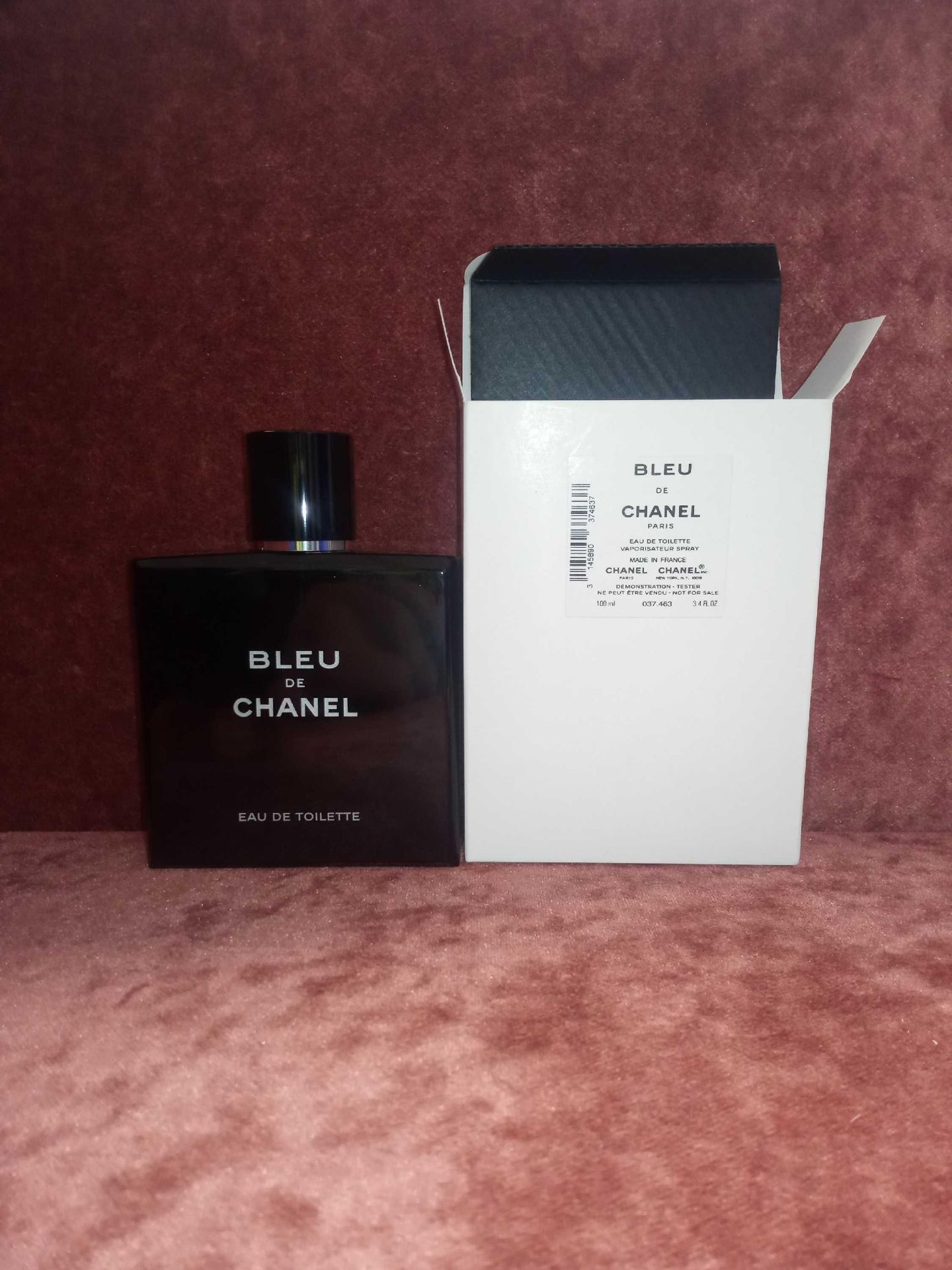 RRP £105 Boxed Unused Ex-Display Tester Bottle Of Chanel Bleu 100Ml Edt Natural Spray Vaporisateur