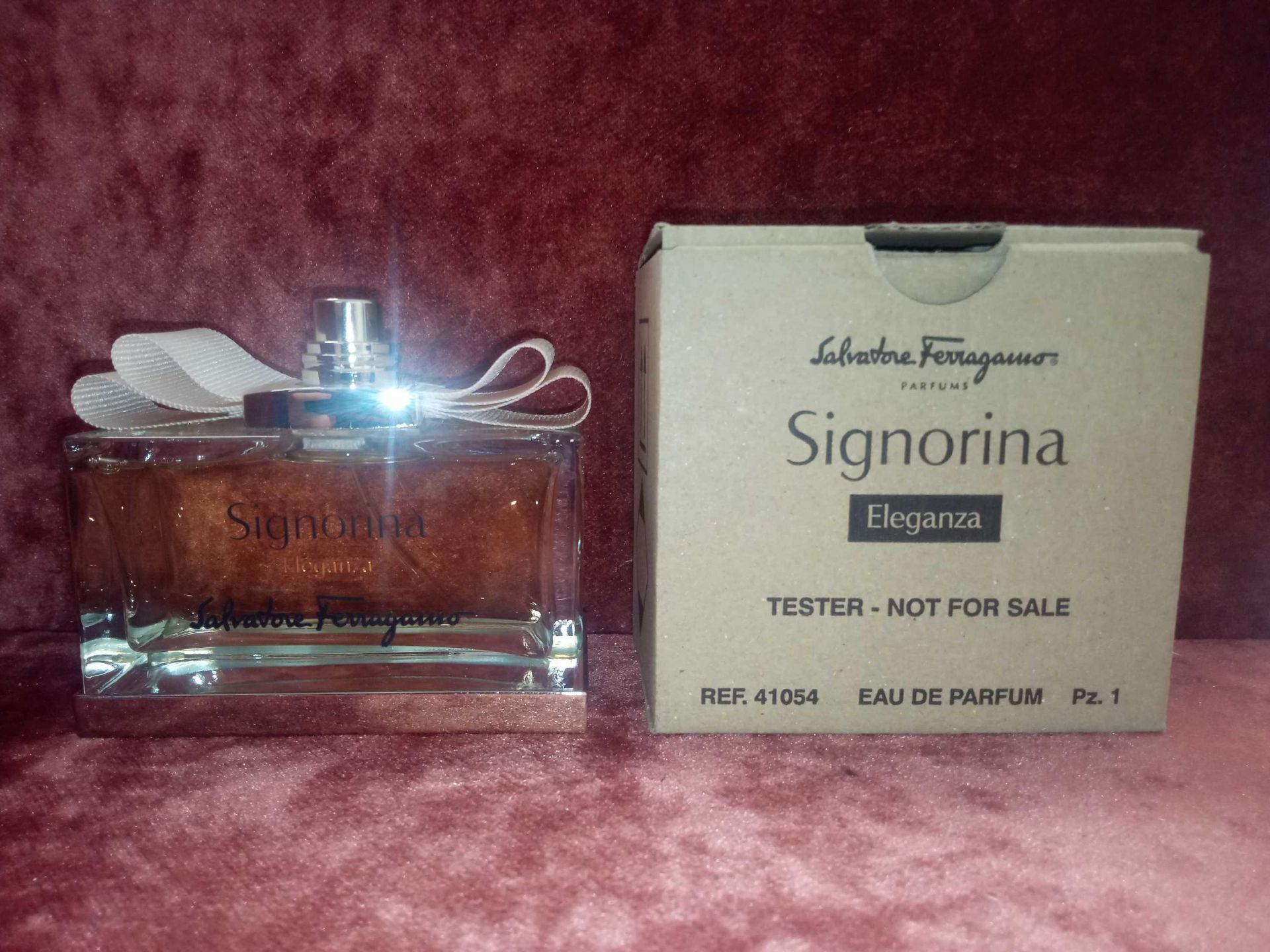 RRP £80 Boxed Unused Ex-Display Tester Bottle Of Salvatore Ferragamo Signorina 100Ml Eleganza Edp