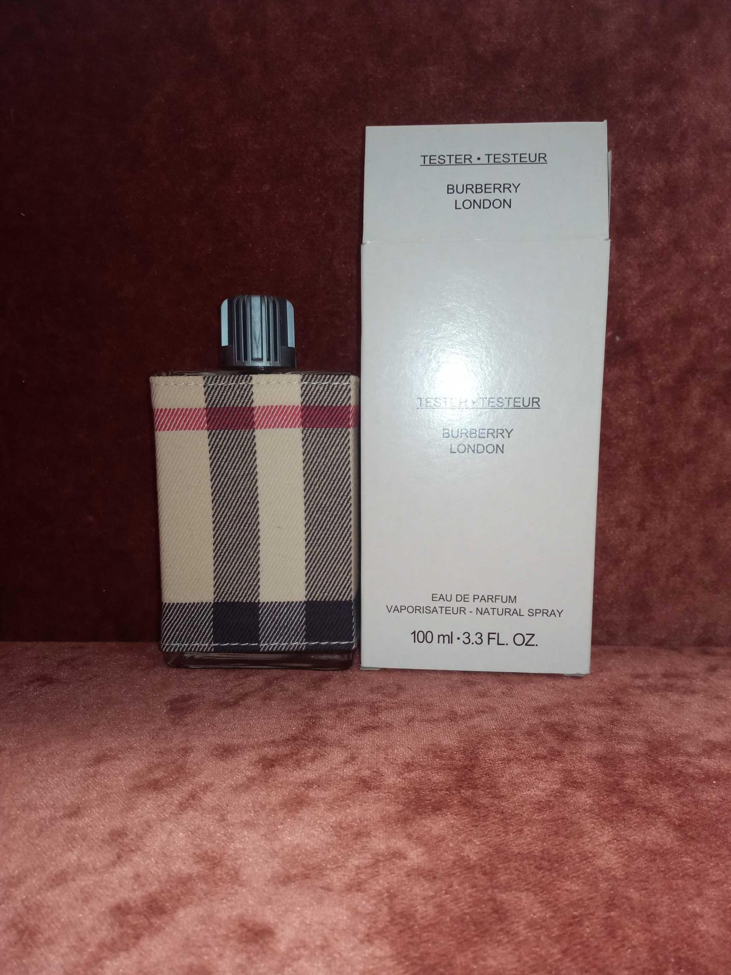 RRP £65 Boxed Unused Ex-Display Tester Bottle Of Burberry London Eau De Parfum 100Ml Natural Spray V