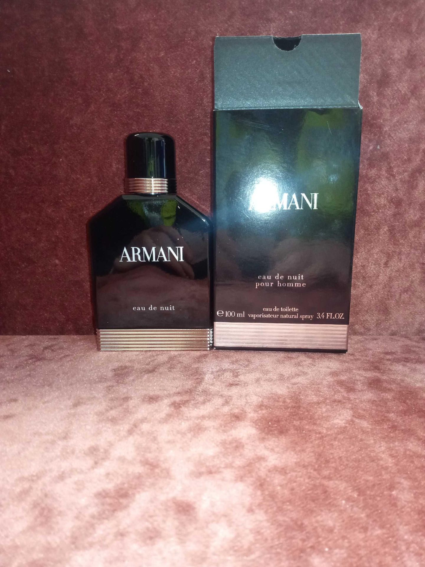 RRP £85 Boxed Unused Ex-Display Tester Bottle Of Armani Eau De Nuit Pour Homme 100Ml Edt Natural Spr