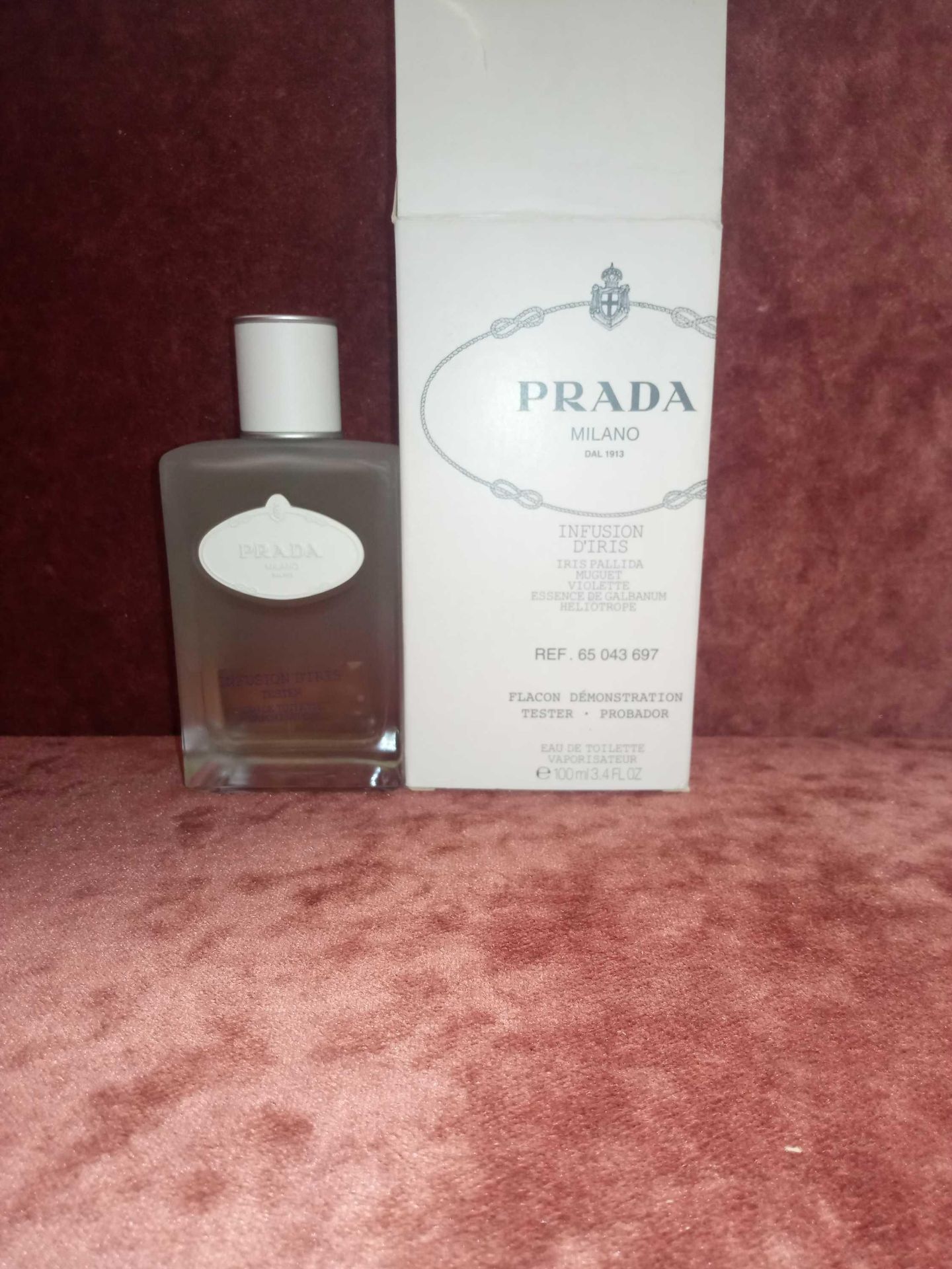 RRP £110 Boxed Unused Ex-Display Tester Bottle Of Prada Les Infusions De Prada Iris 100Ml Natural Sp