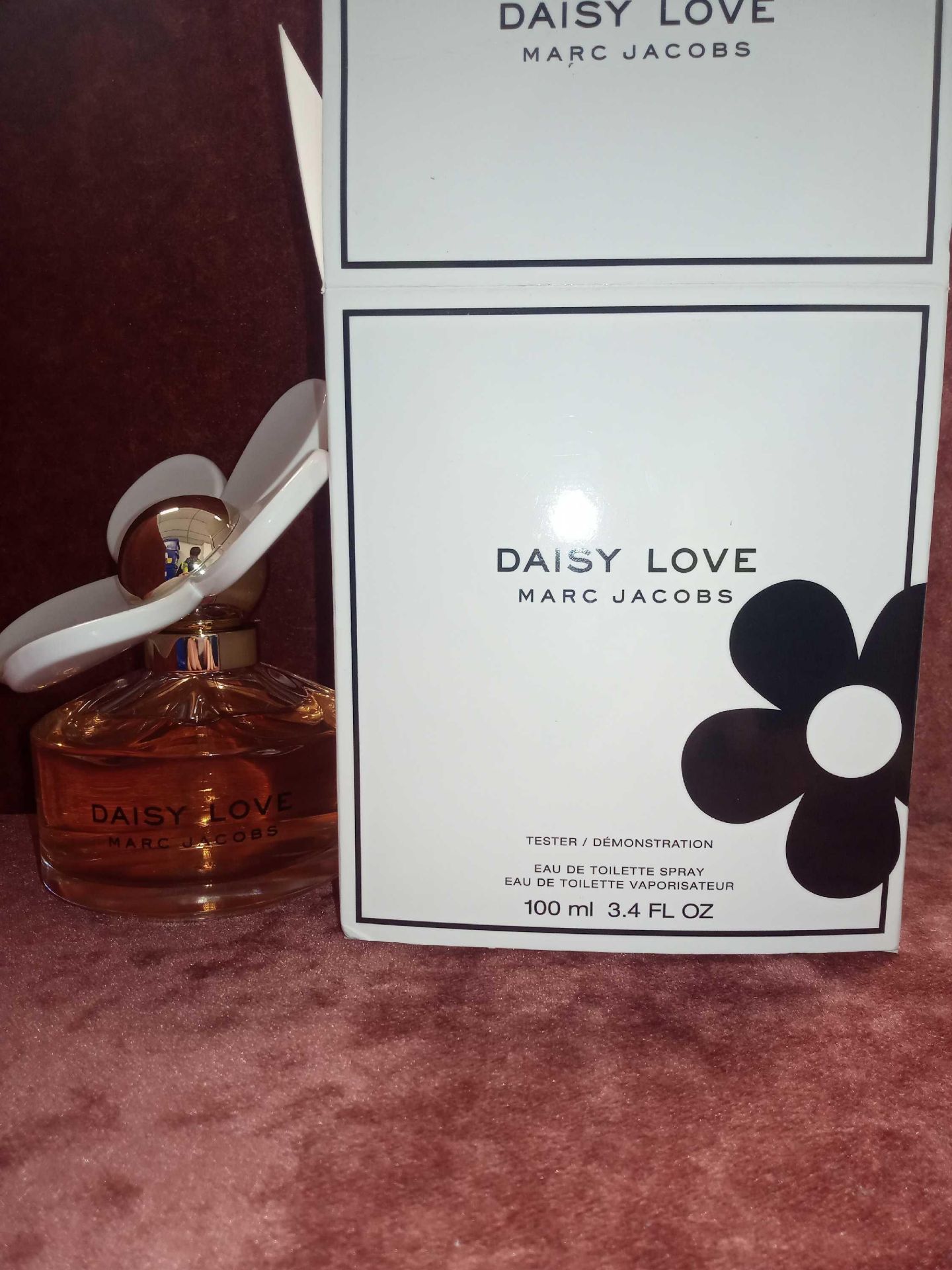 RRP £80 Boxed Unused Ex-Display Tester Bottle Of Marc Jacobs Daisy Love 100Ml Edt Natural Spray Vapo