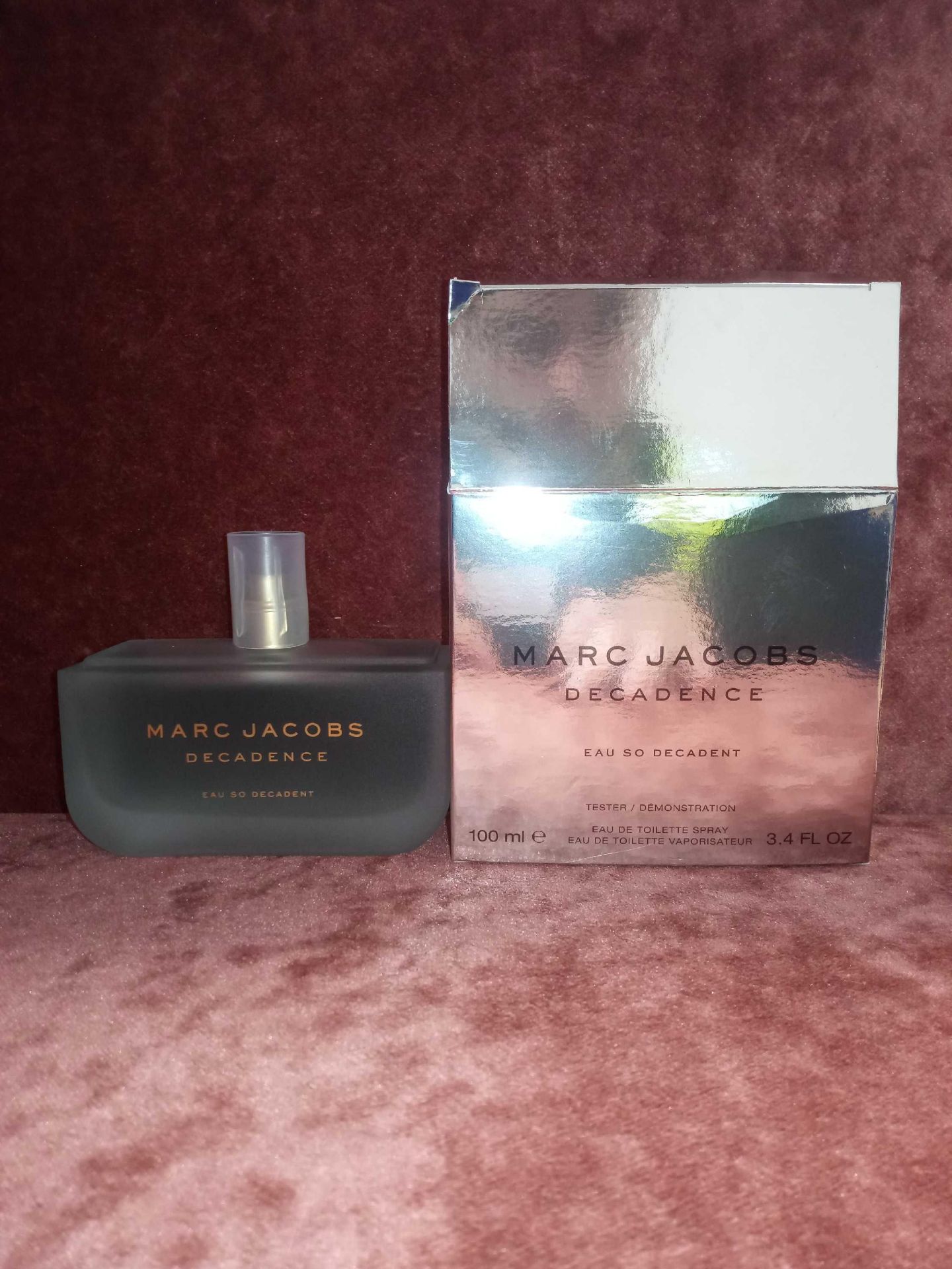 RRP £100 Boxed Unused Ex-Display Tester Bottle Of Marc Jacobs Decadence Eau So Decadent 100Ml Edt Na