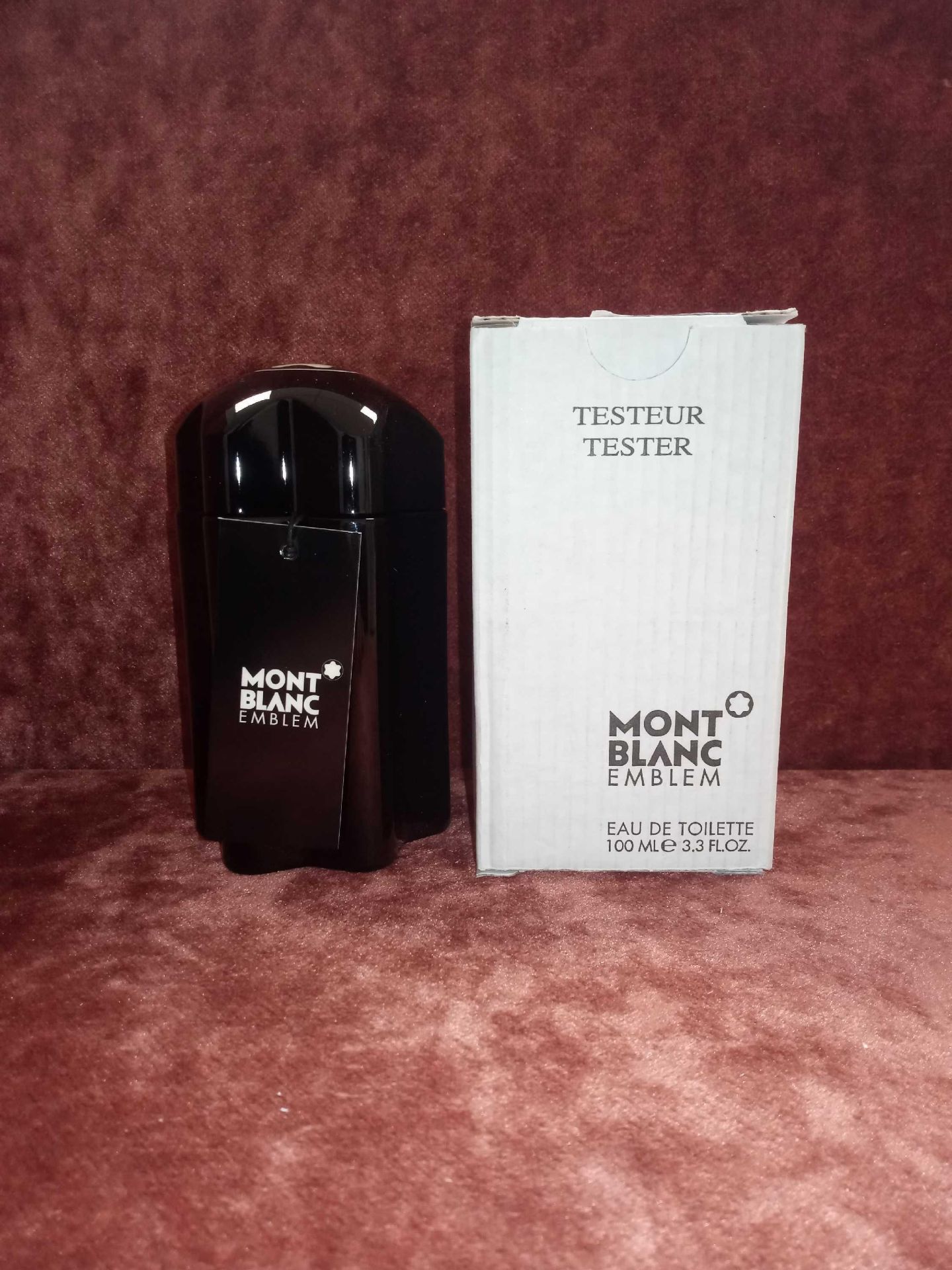 RRP £70 Boxed Unused Ex-Display Tester Bottle Of Mont Blanc Emblem Edt Natural Spray Vaporisateur (
