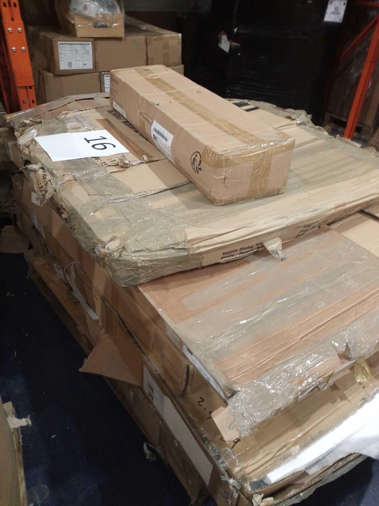 Pallet To Contain A Number Of Assorted Flatpack Items In Part Lots