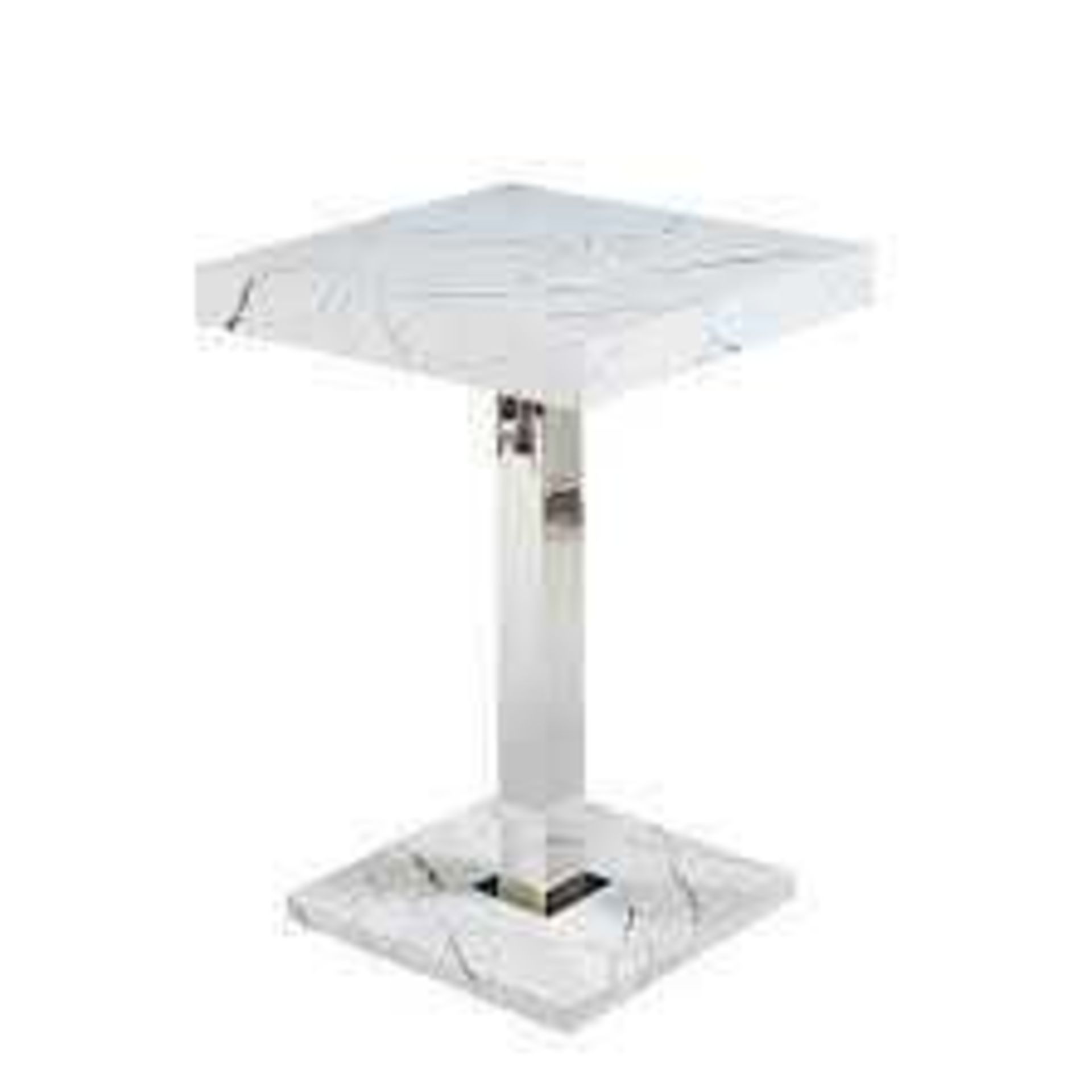 RRP £220. Boxed Palmero Table In Marble Effect