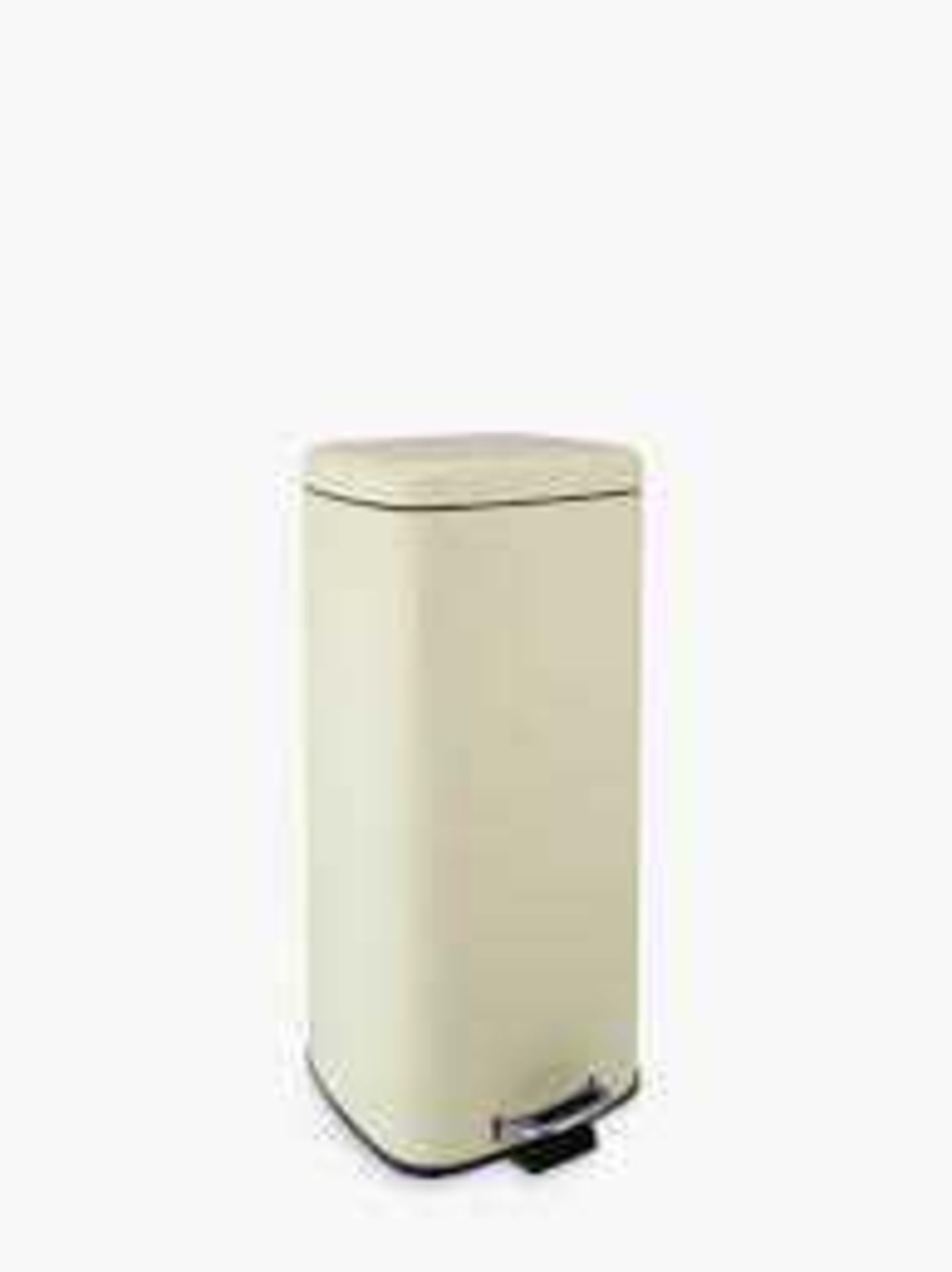 RRP £40 Unboxed John Lewis Pedal Bin 30L Powder Coated Steel (In Need Of Attention)