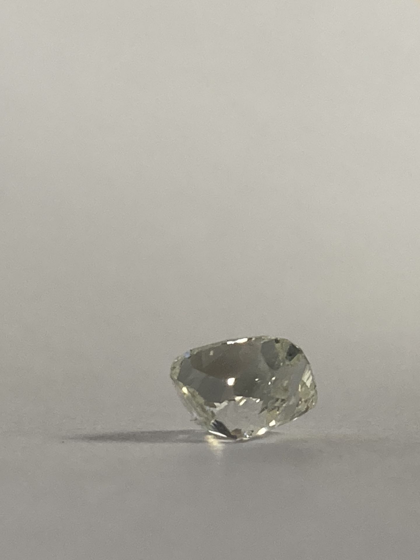 RRP £7,000 Cushion Modified Brilliant Cut 6.09X5.39X4.13 Mm , 1.04 Carat Natural Faint Yellow Green