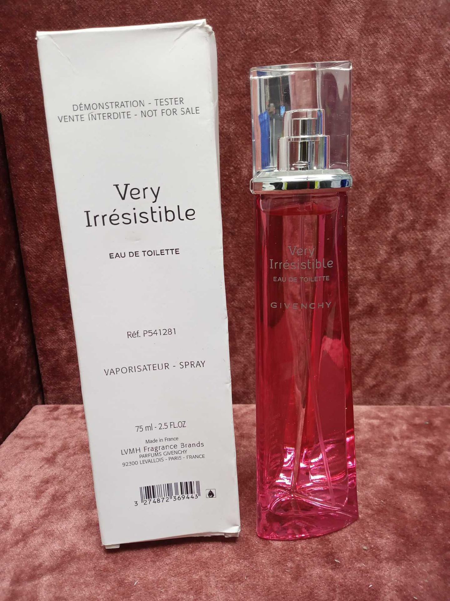 RRP £75 Boxed Full 75Ml Tester Bottle Of Givenchy Very Irresistible Edt Spray