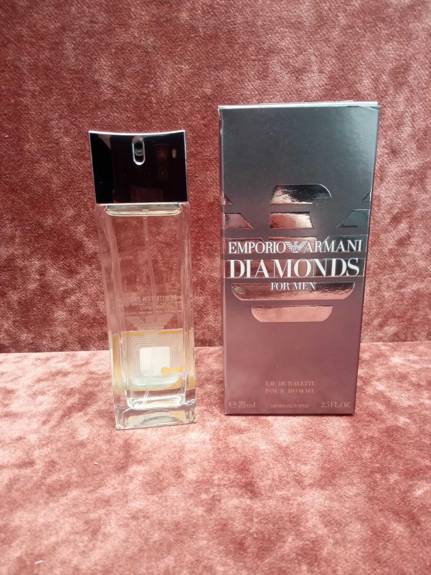 RRP £60 Brand New Boxed Full 75Ml Tester Bottle Of Emporio Armani Diamonds For Men Edt Spray