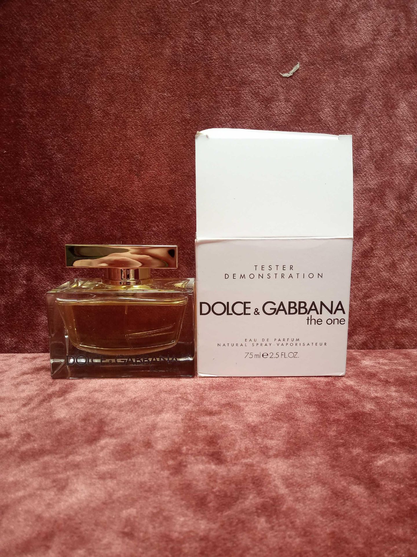 RRP £90 Boxed Unused Ex-Display Tester Bottle Of Dolce And Gabbana The One 75Ml Edt Natural Spray Va
