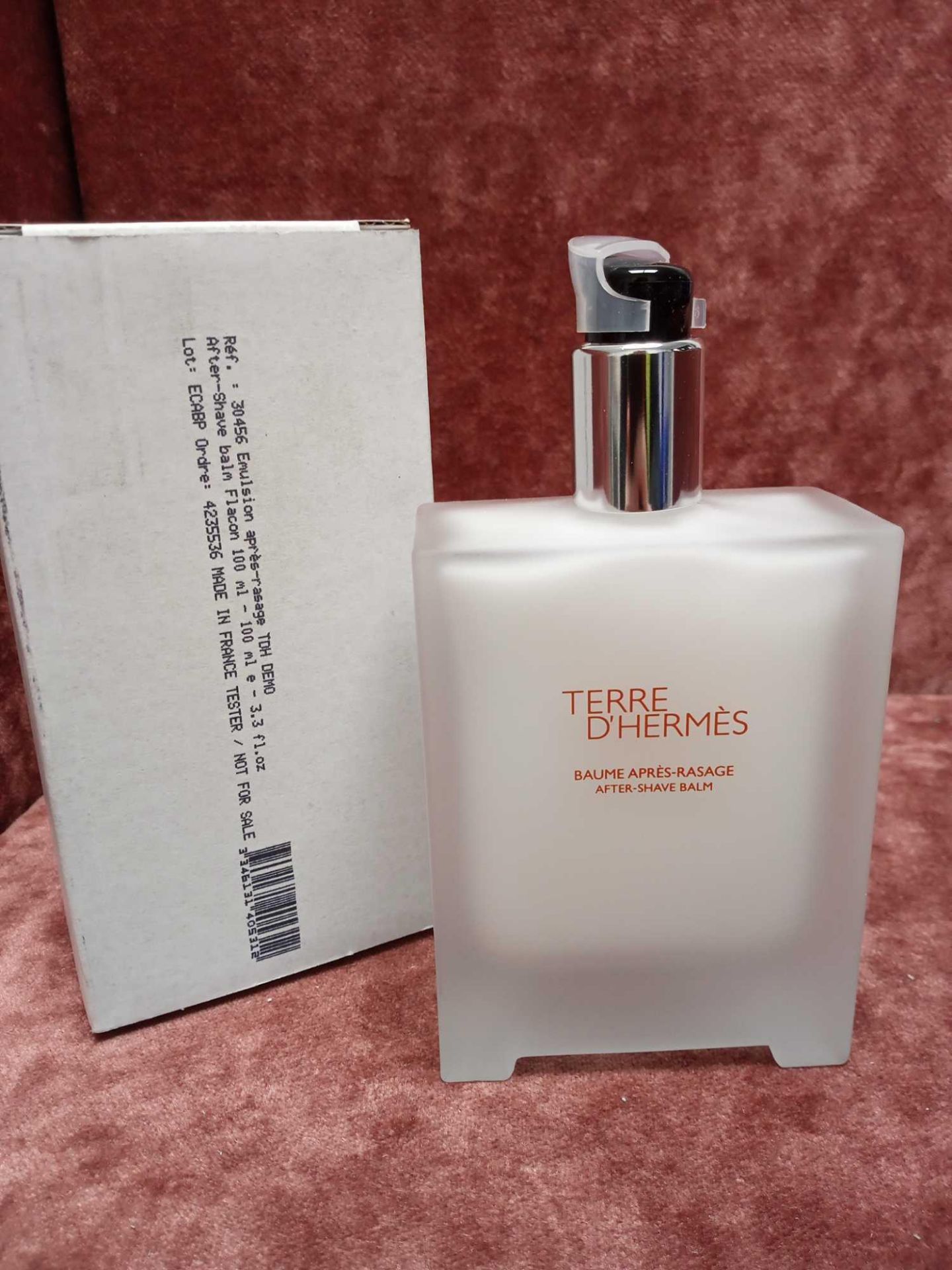 RRP £55 Boxed Full 100Ml Tester Bottle Of Terre D'Hermes After Shave Balm