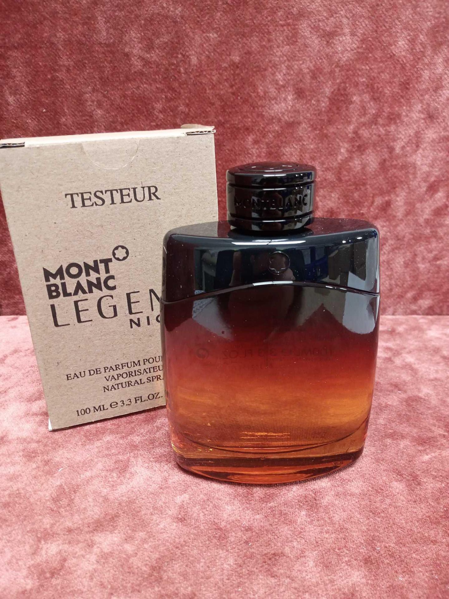 RRP £65 Boxed Full 100Ml Tester Bottle Of Mont Blanc Legend Night Eau De Parfum Pour Homme