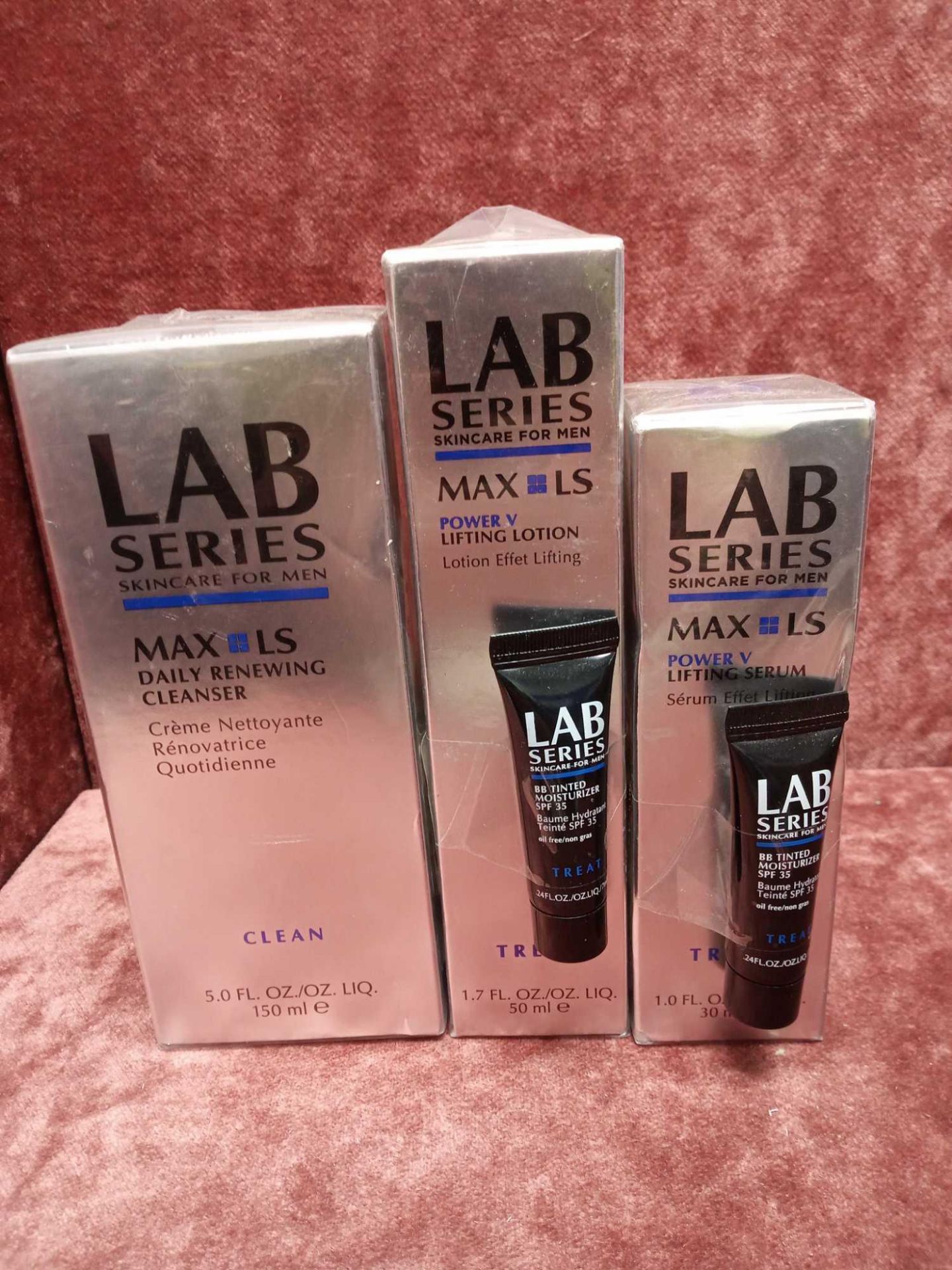 RRP £150 Lot To Contain 3 Boxed And Sealed Lab Series Skincare For Men Sorted Creams And Lotions To
