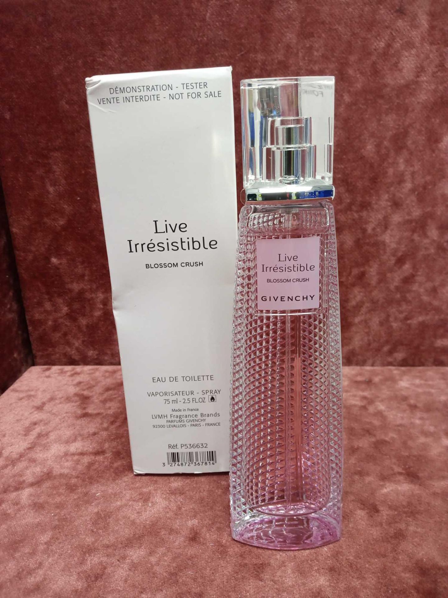 RRP £70 Box Full 75Ml Tester Bottle Of Givenchy Live Irresistible Blossom Crush Edt Spray