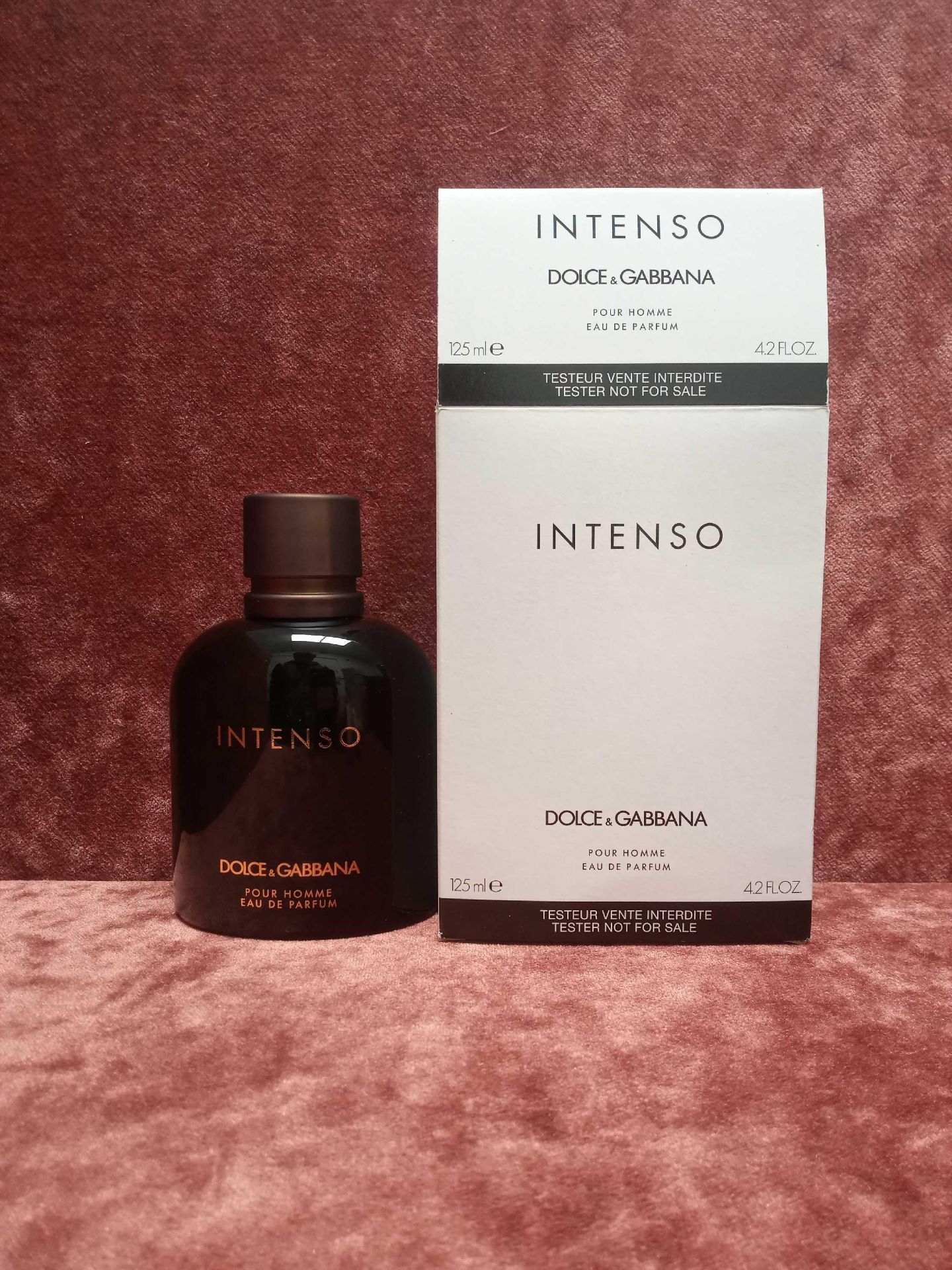 RRP £80 Boxed Unused Ex-Display Tester Bottle Of Dolce And Gabbana Intense Pour Homme 125Ml Edp Natu
