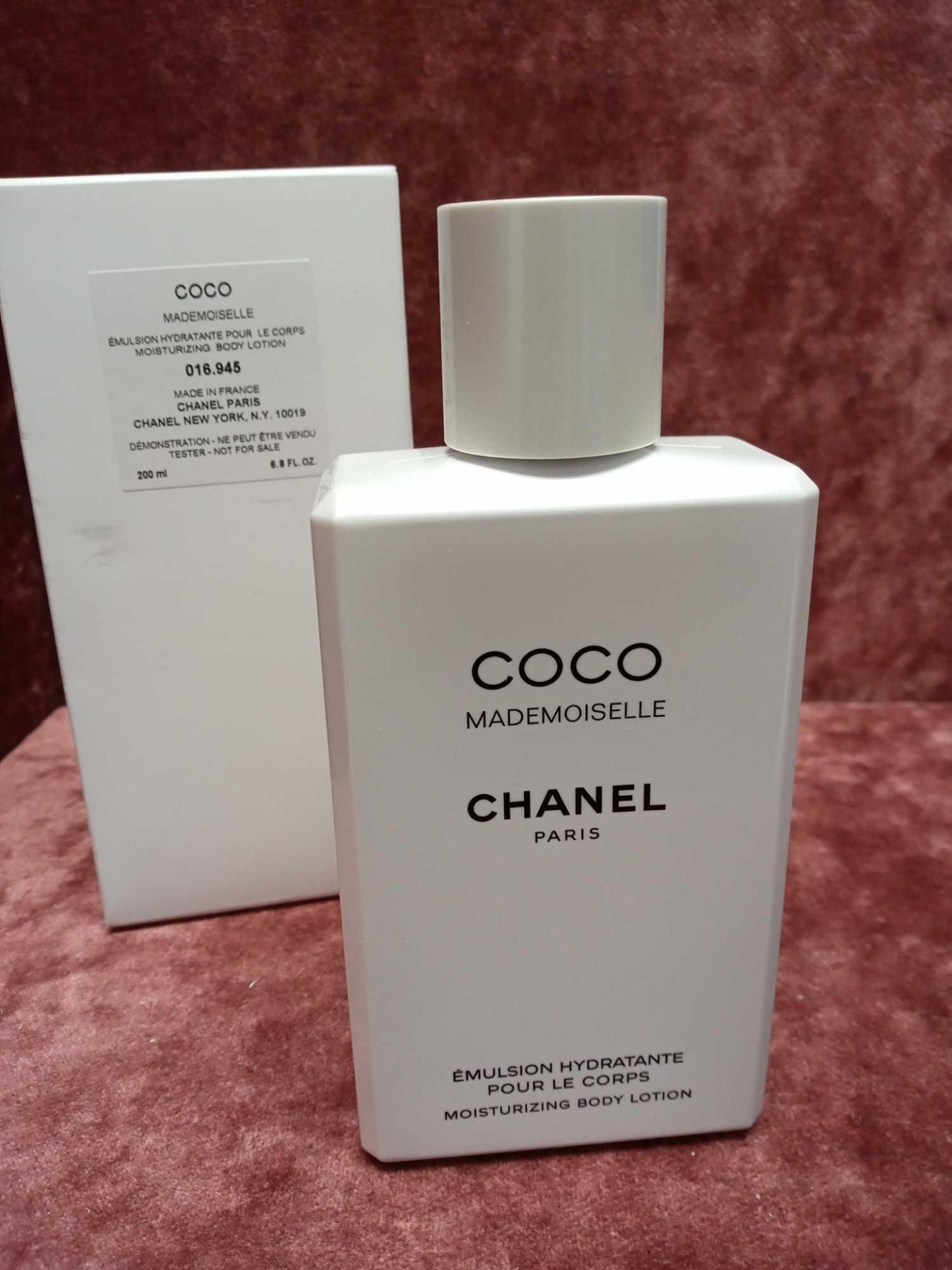 RRP £50 Boxed Full 200Ml Tester Bottle Of Chanel Coco Mademoiselle Moisturising Body Lotion