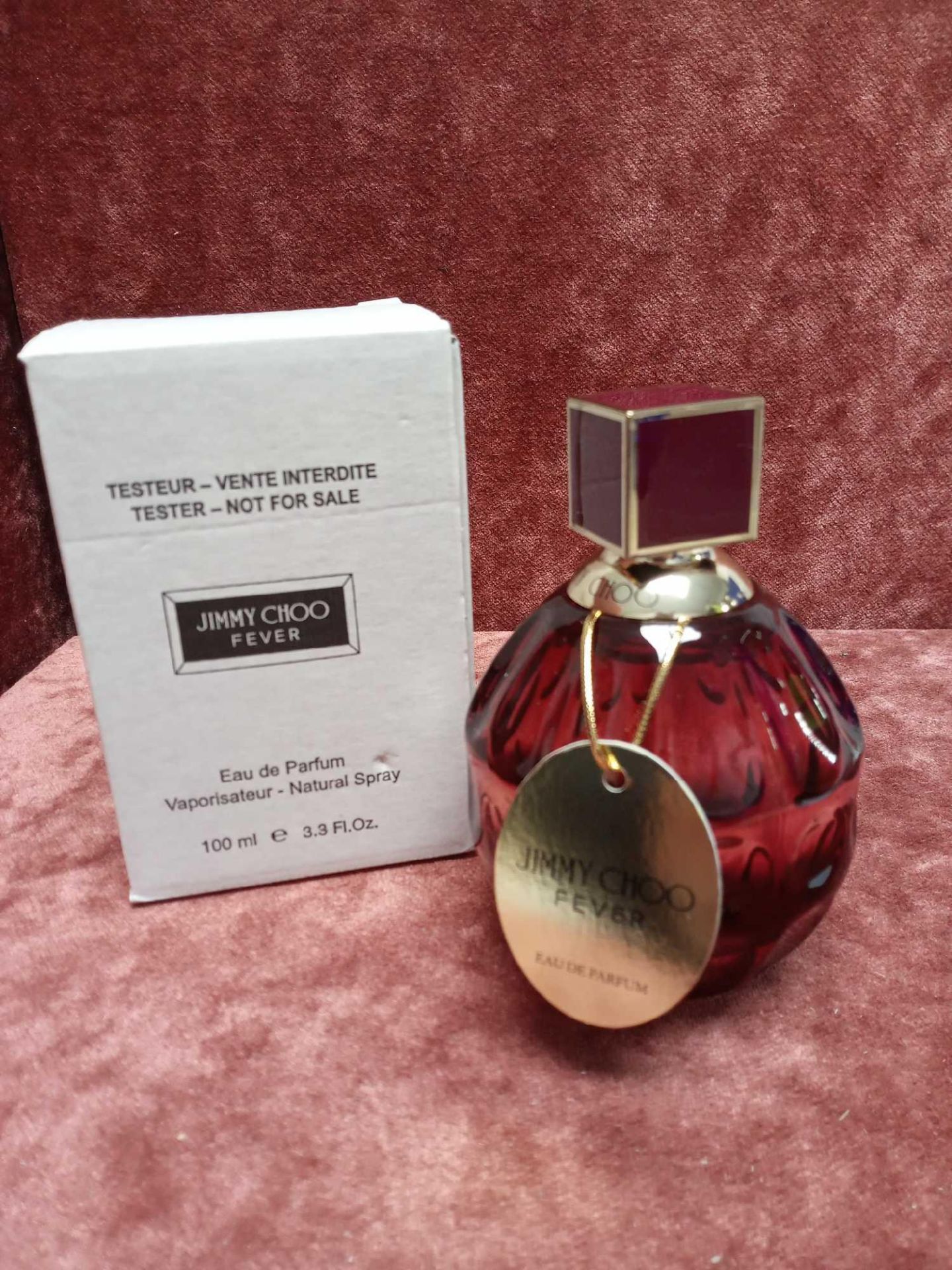 RRP £80 Boxed Full 100Ml Tester Bottle Of Jimmy Choo Fever Eau De Parfum