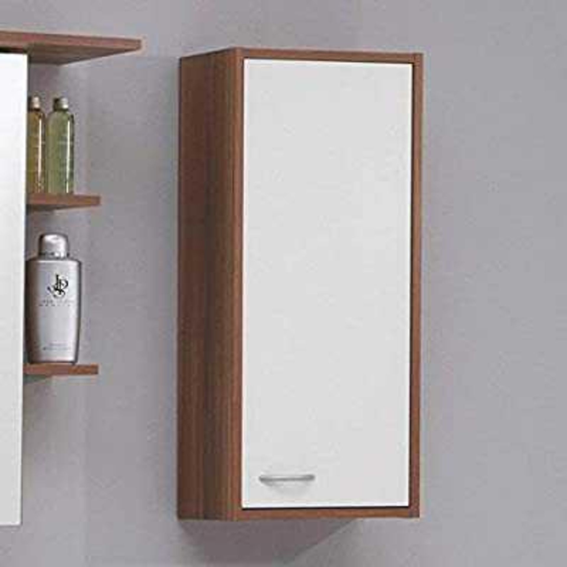 RRP £70. Boxed Fmd Madrid 1 Wall Mounted Cabinet - White