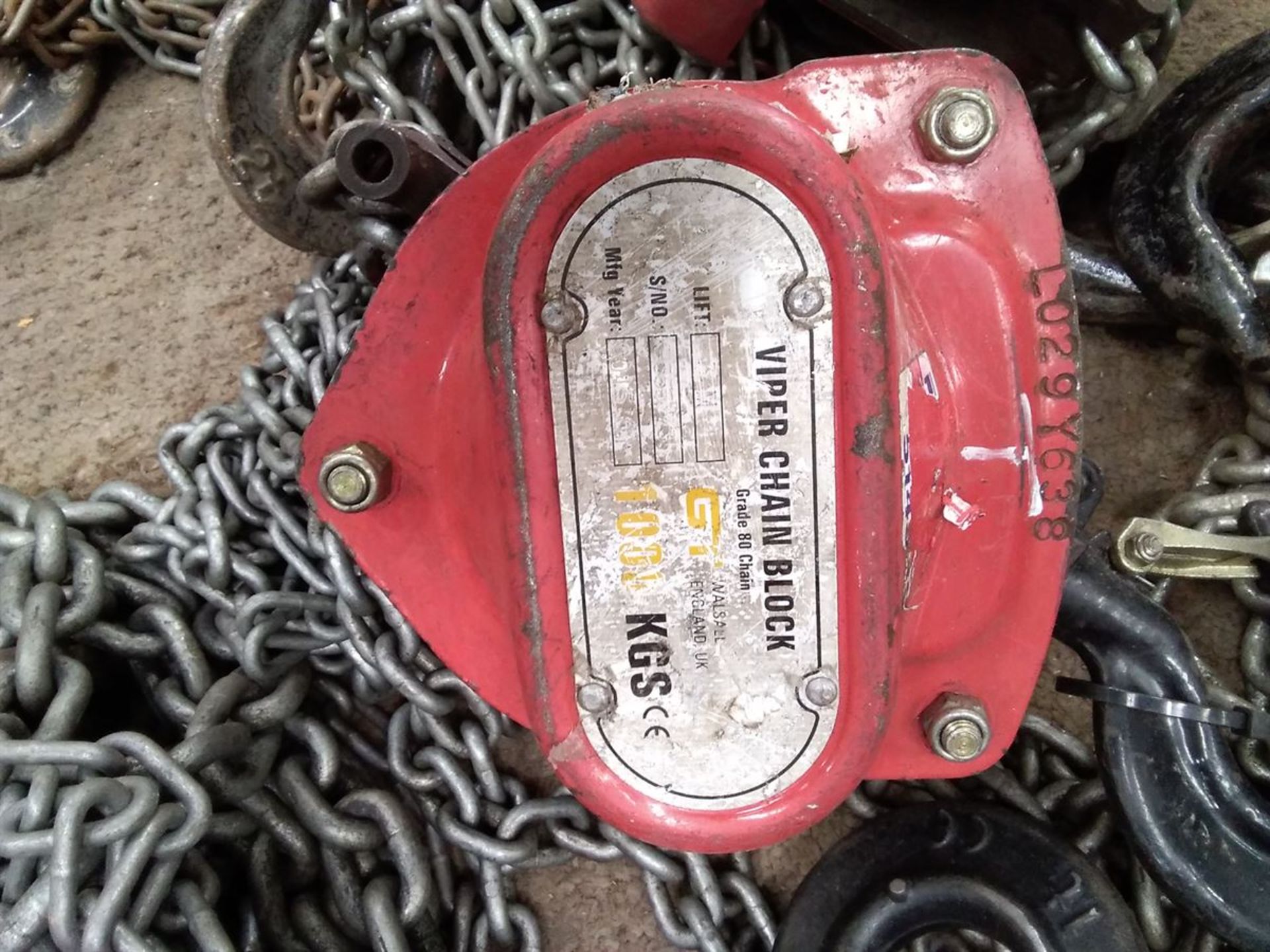 Chain Hoist SF 1Tonne/3M [119094] Serial/Reg Number: L029Y638