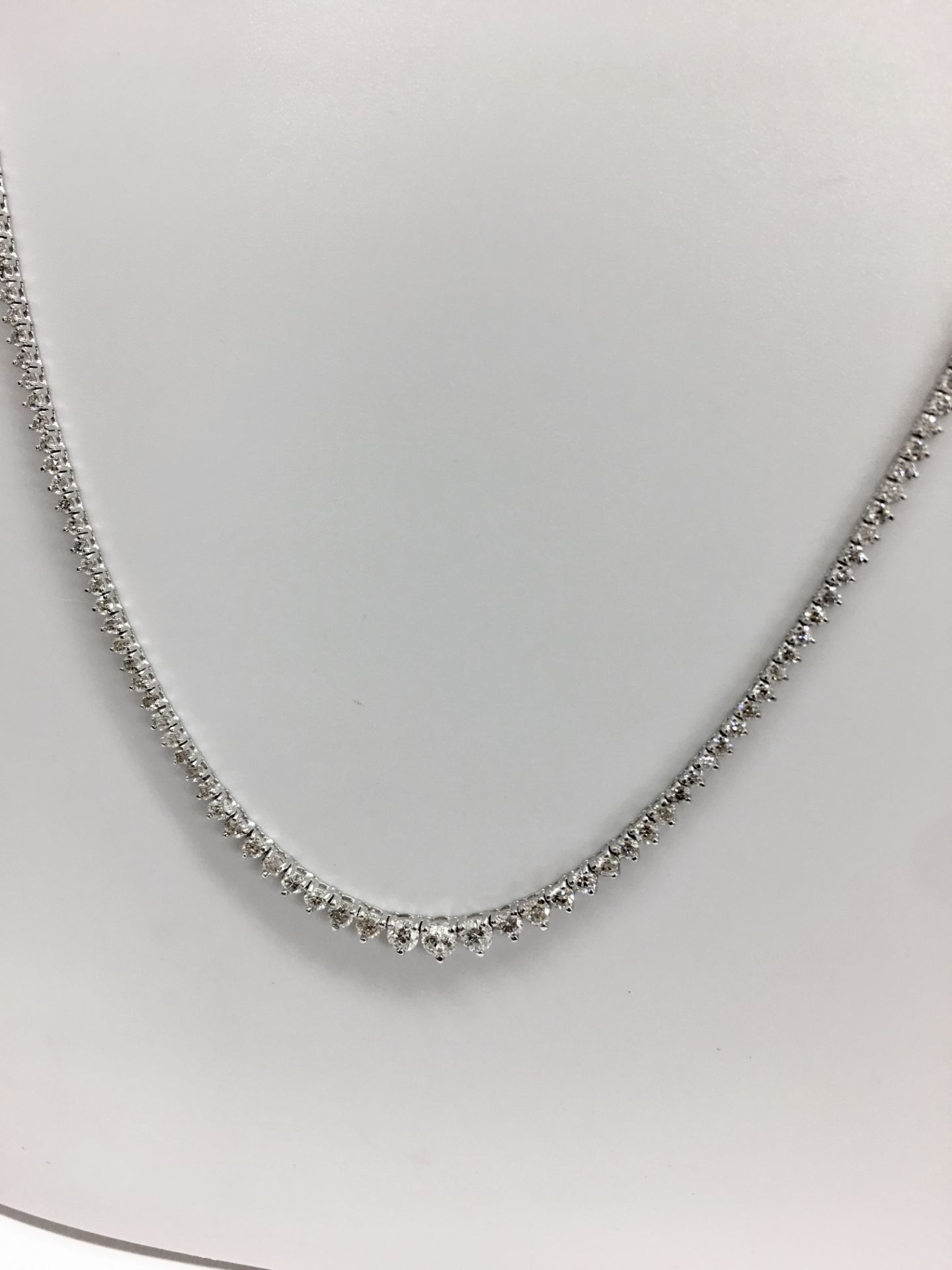 15ct Diamond tennis style Necklace - Image 4 of 5