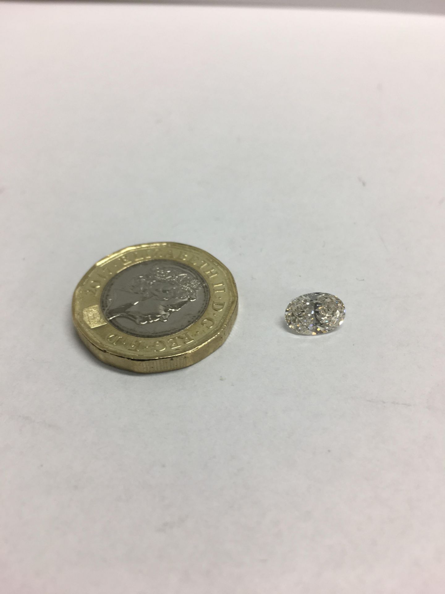 1.09ct oval cut Diamond - Image 2 of 5